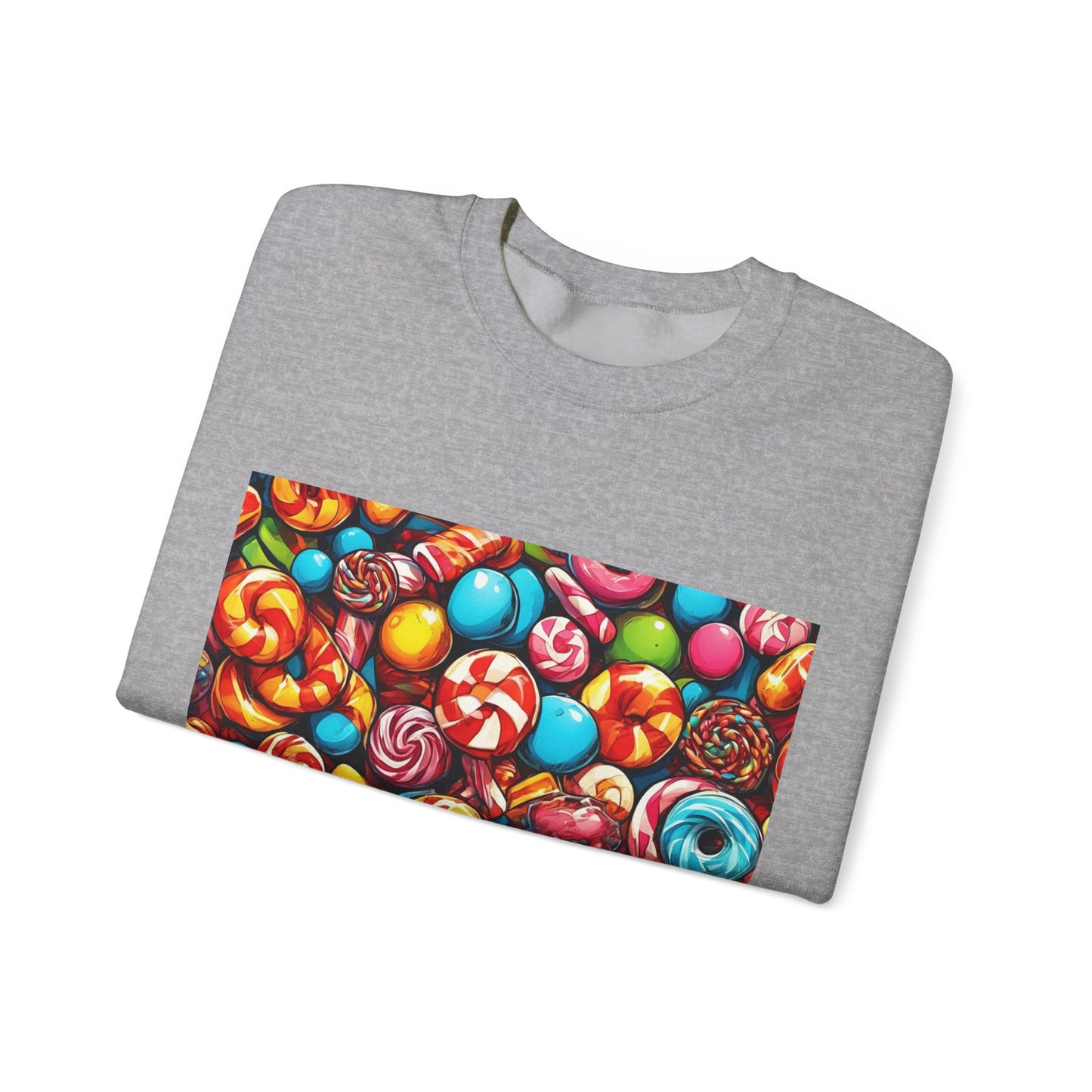 Colorful Candy and Lollipop Pattern Sweatshirt