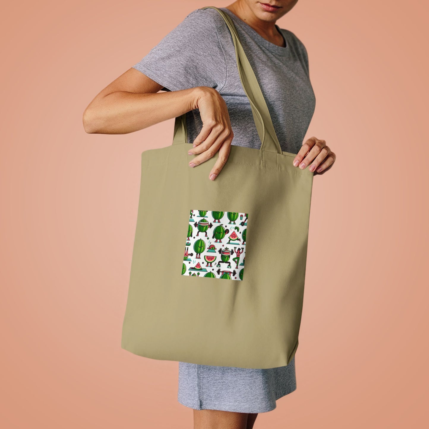 Watermelon Workout Club Cute Food Fitness Tote Bag