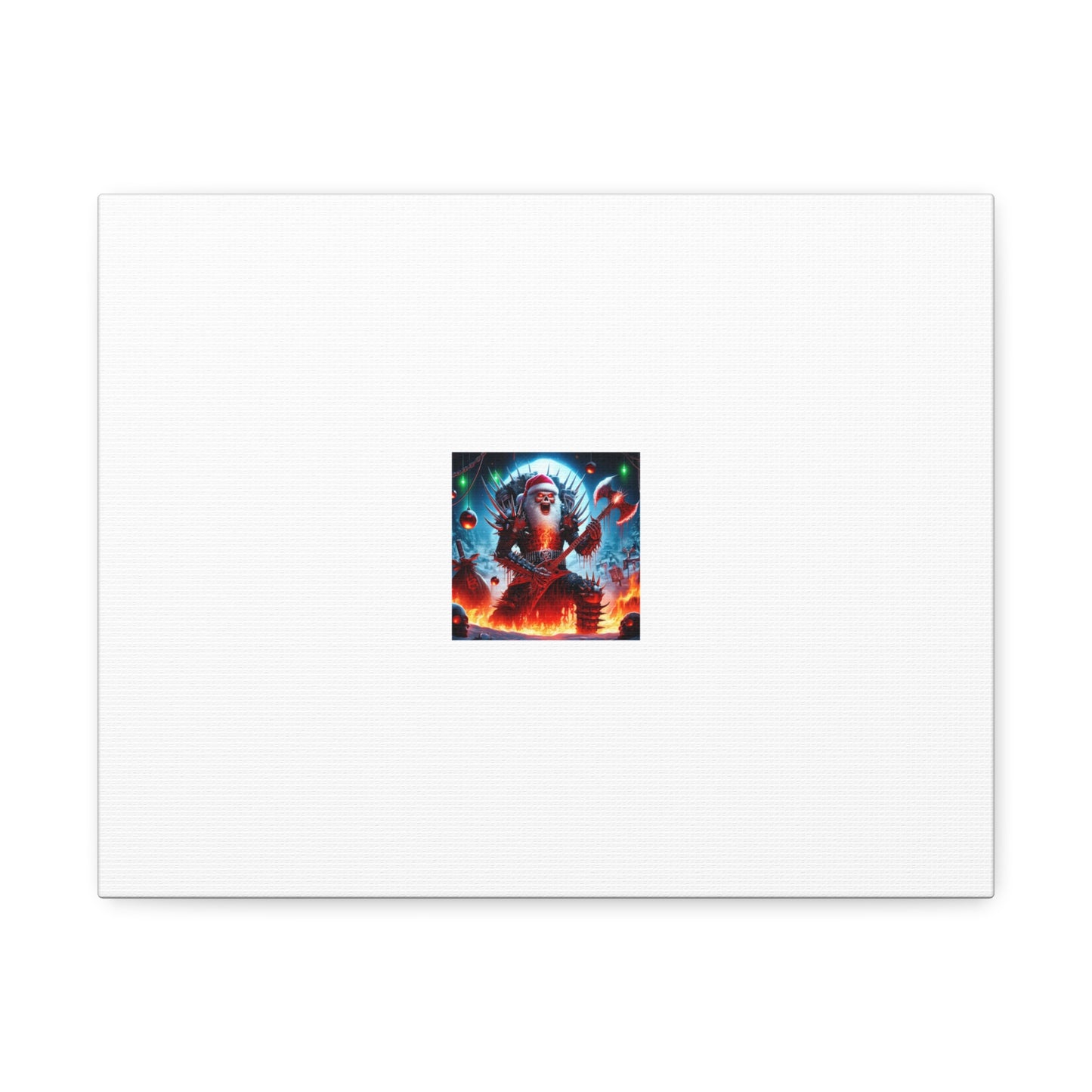 Heavy Metal Santa Holiday Concert Dark Holiday Canvas Art