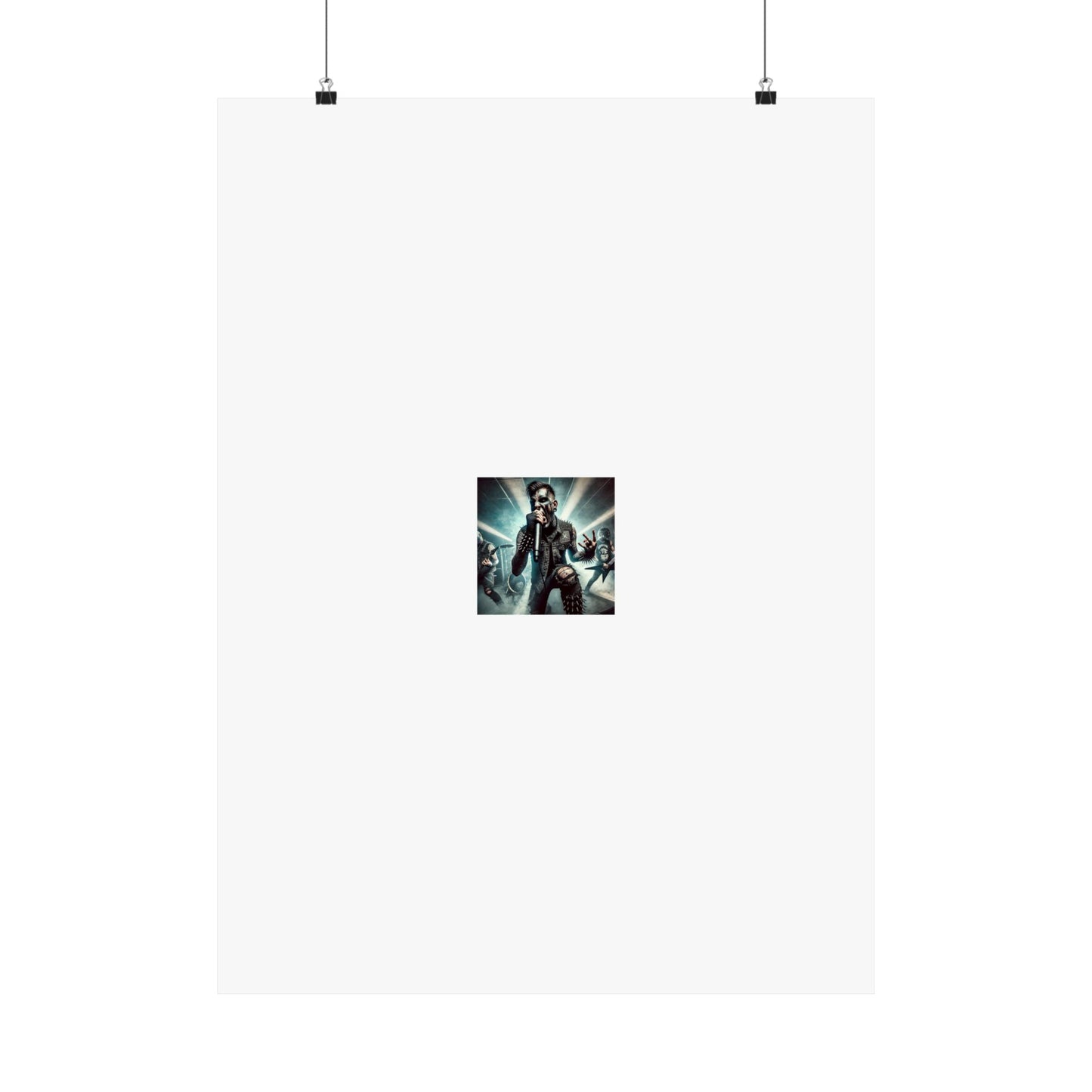 Punk Rock Vocalist Stage Energy Music Room Poster