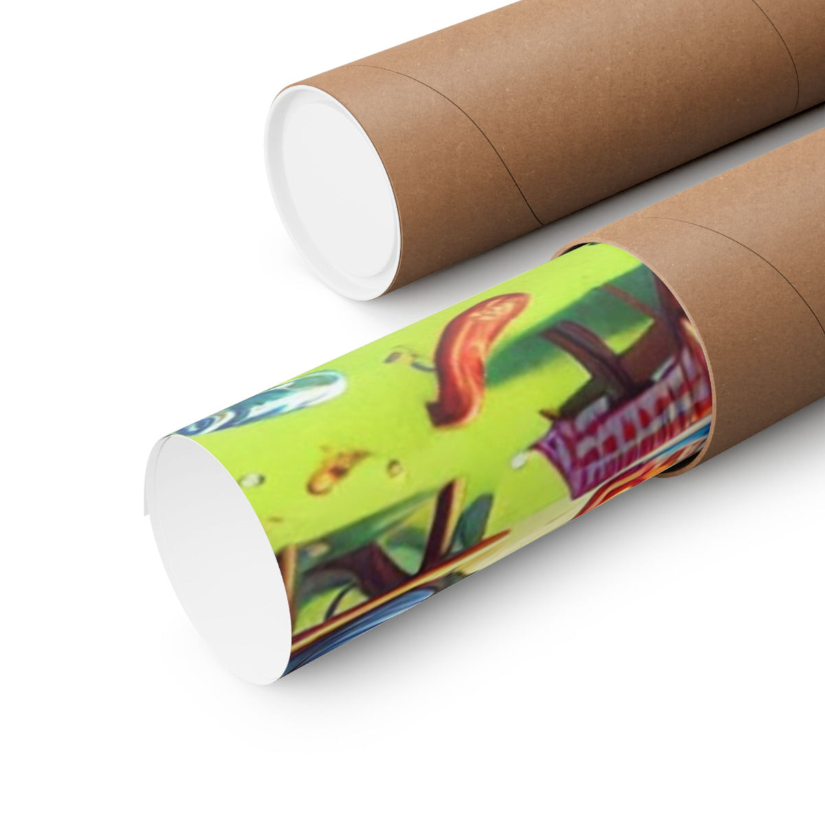 Chaotic Picnic Duck Funny Summer Wall Art Poster