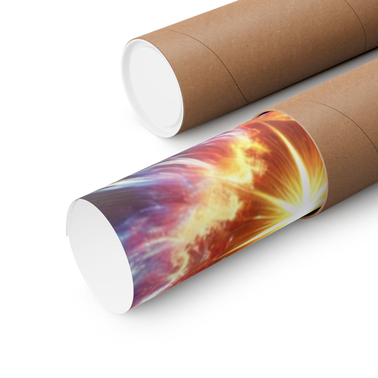Cosmic Starburst Energy Abstract Space Poster Wall Art Decor