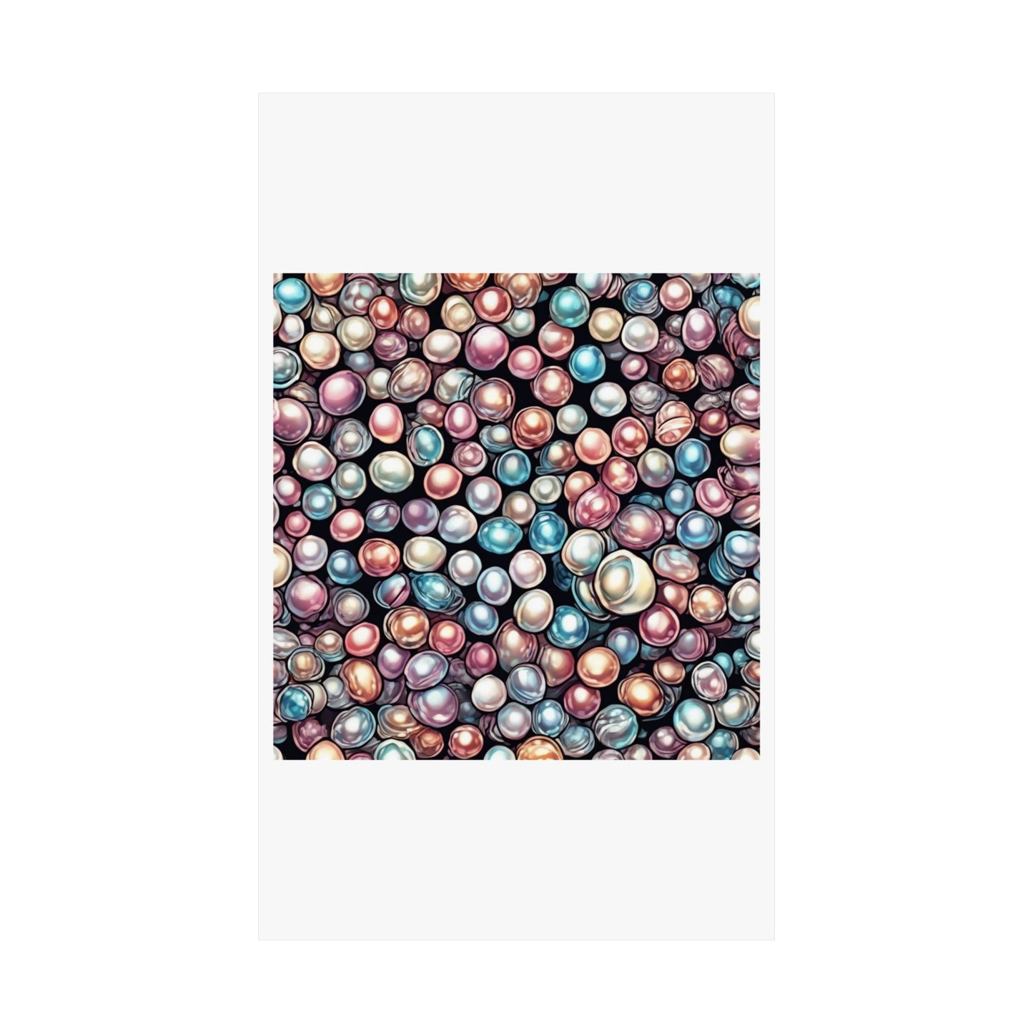 Pearl Bubble Pattern Abstract Gift Art Poster