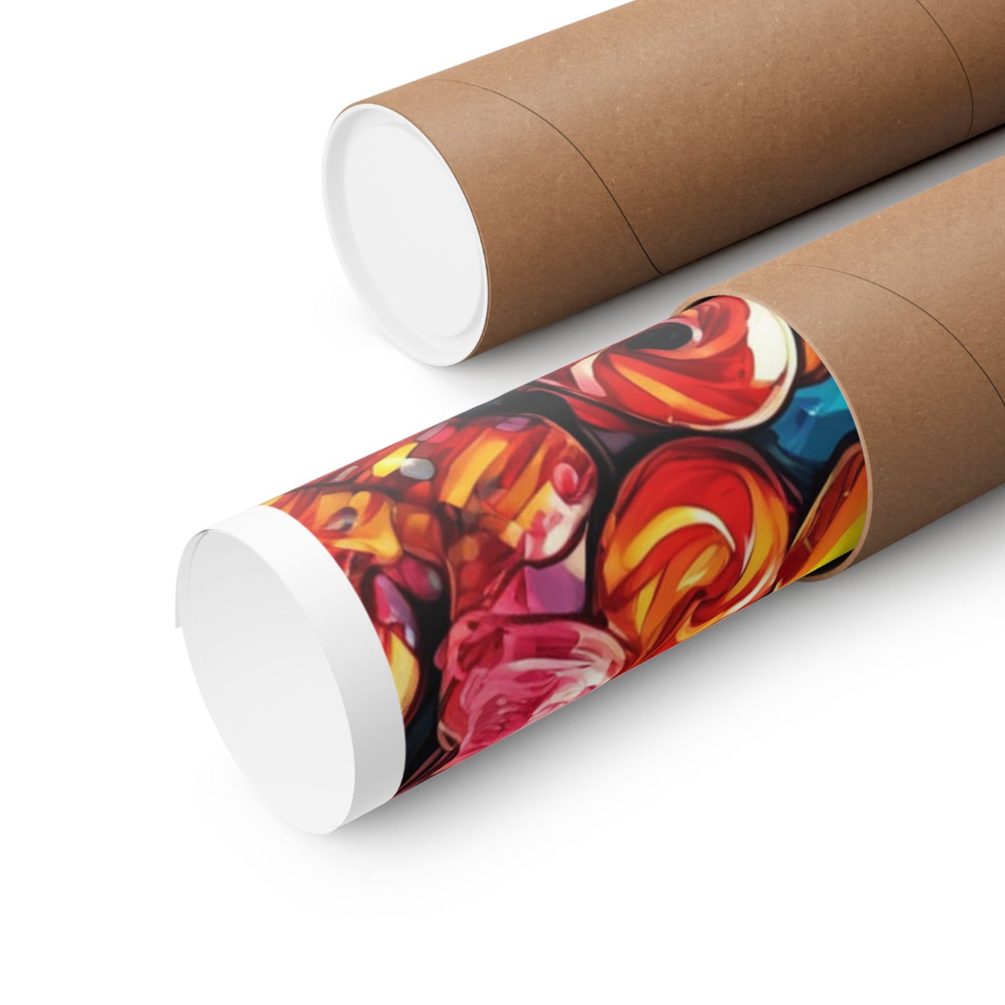 Colorful Candy and Lollipop Pattern Poster