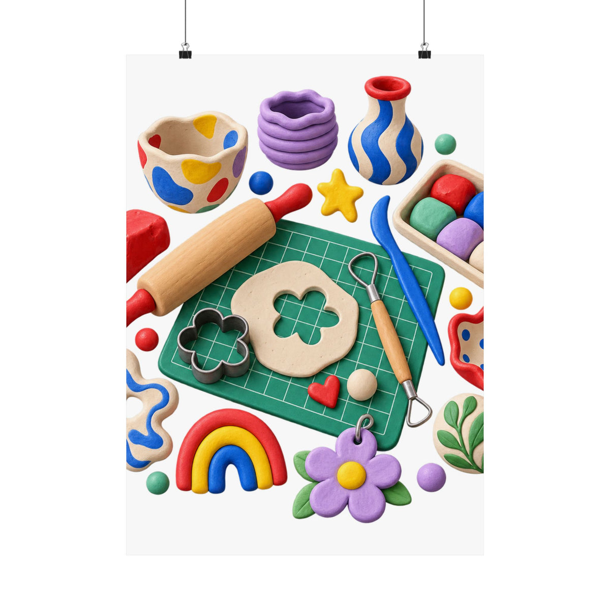 Miniature Clay Sculpting Workshop Poster