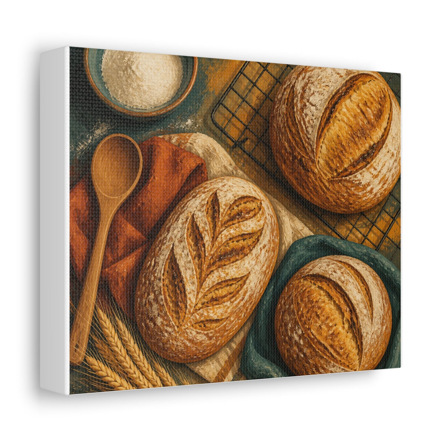 Artisan Bread Baking Still Life Canvas Art