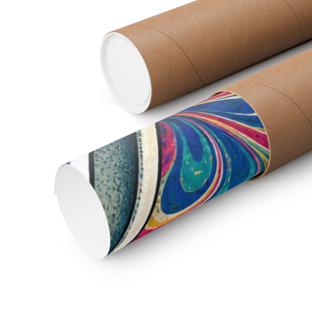 Colorful Paper Marbling Workshop Poster