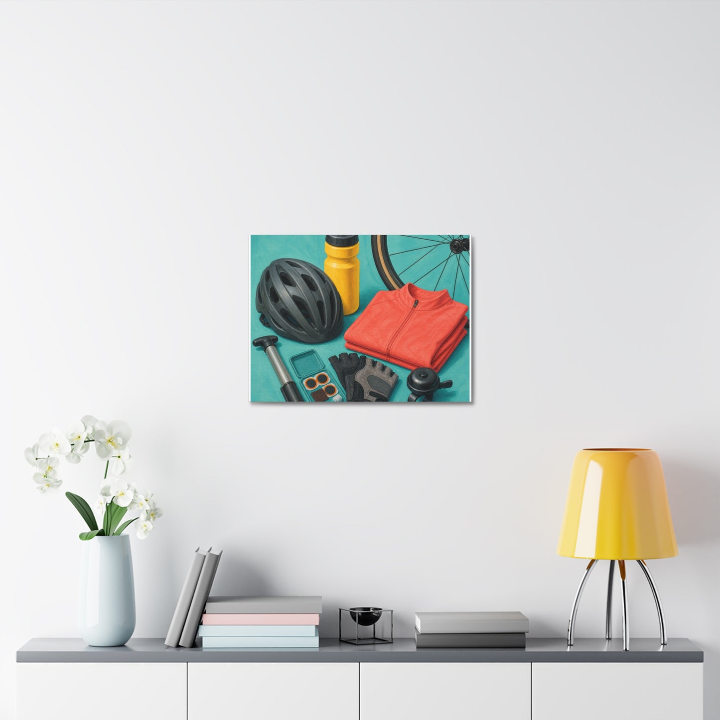 Colorful Cycling Gear Hobby Canvas Art