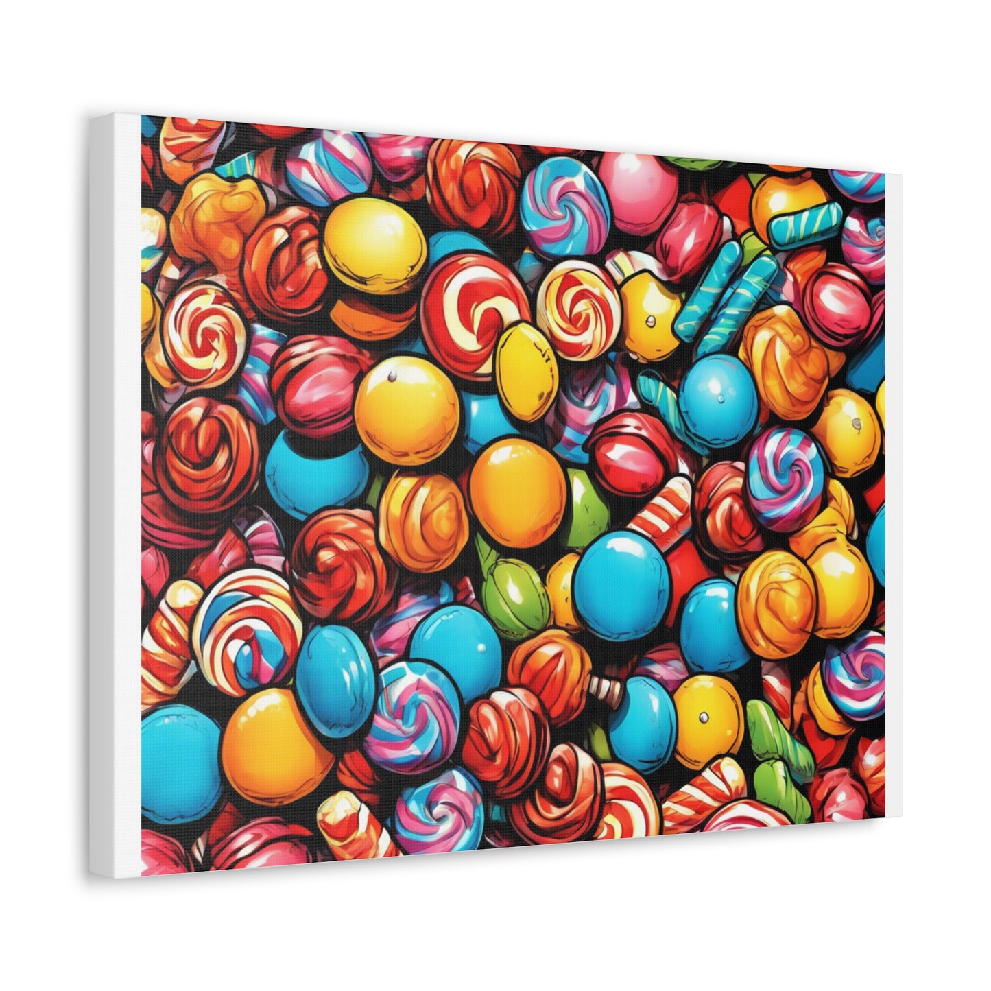 Colorful Candy Pattern Sweets Gift Art Canvas