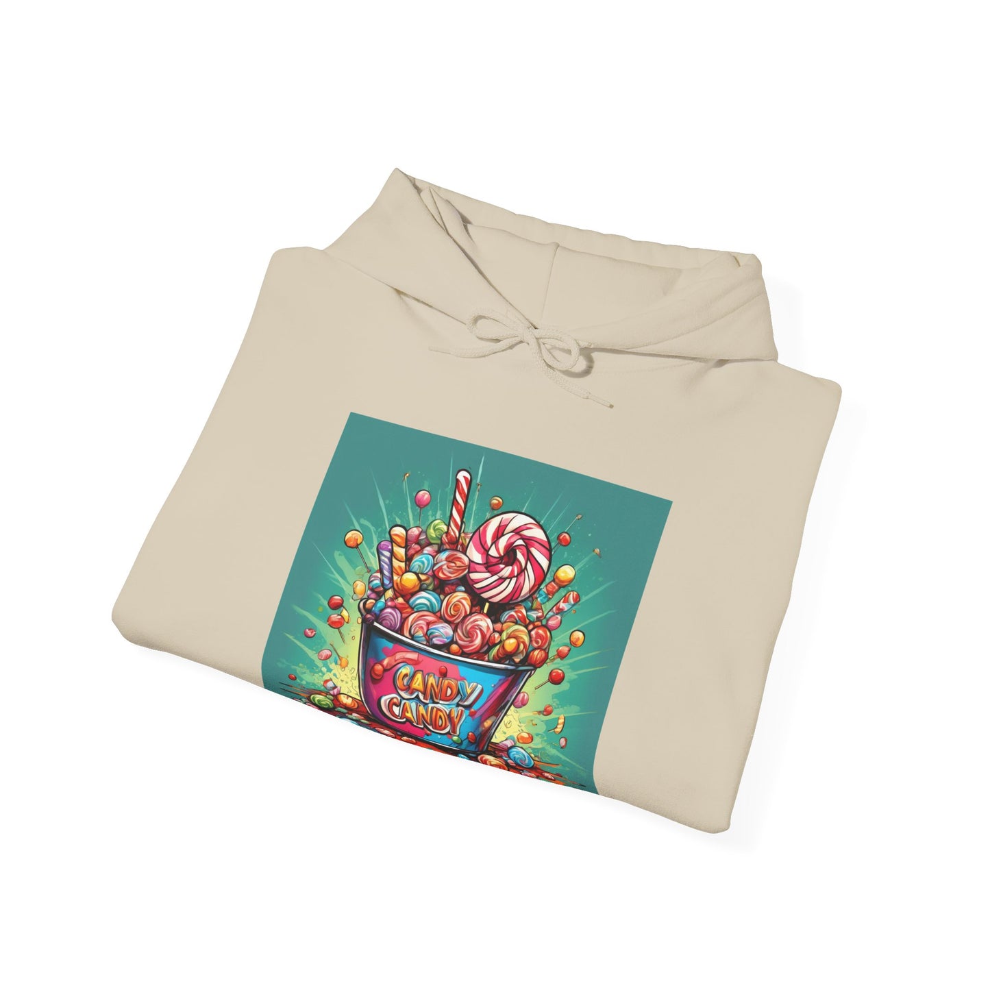 Holiday Candy Bucket Sweets Gift Art Hoodie