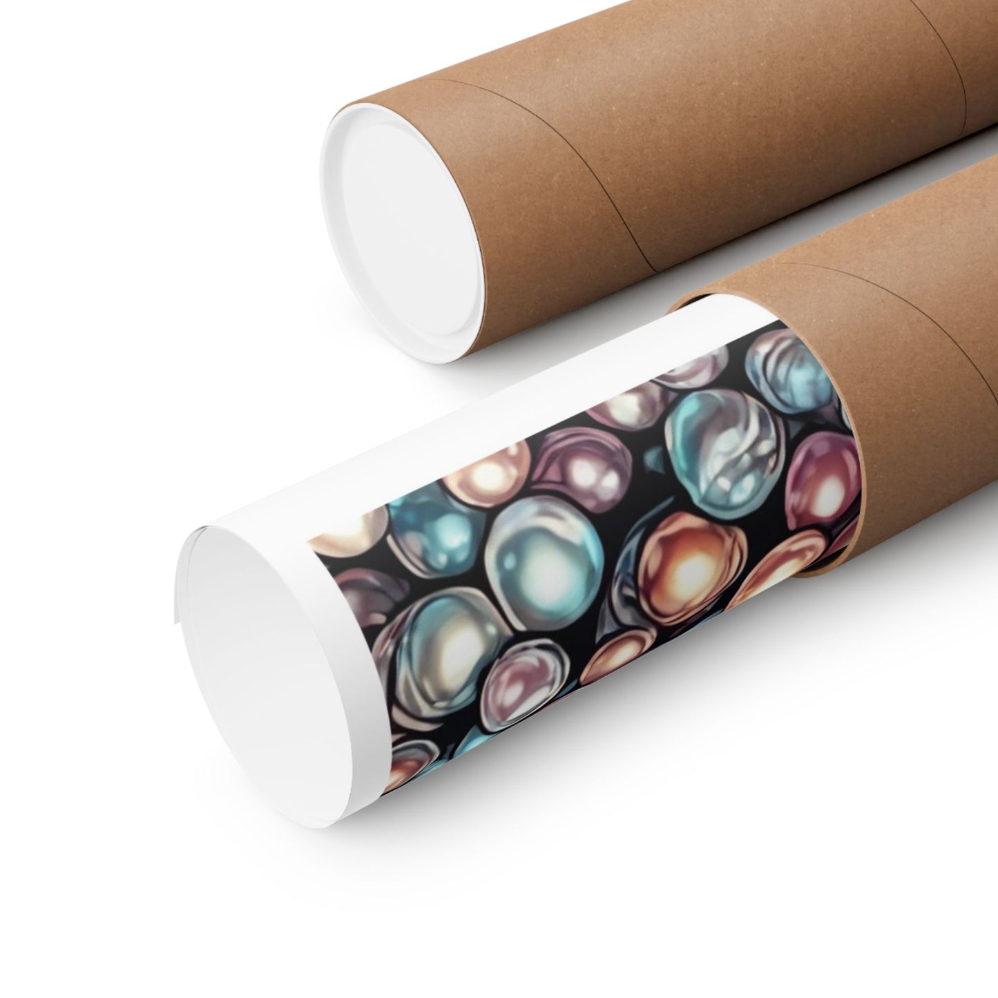 Pearl Bubble Pattern Abstract Gift Art Poster