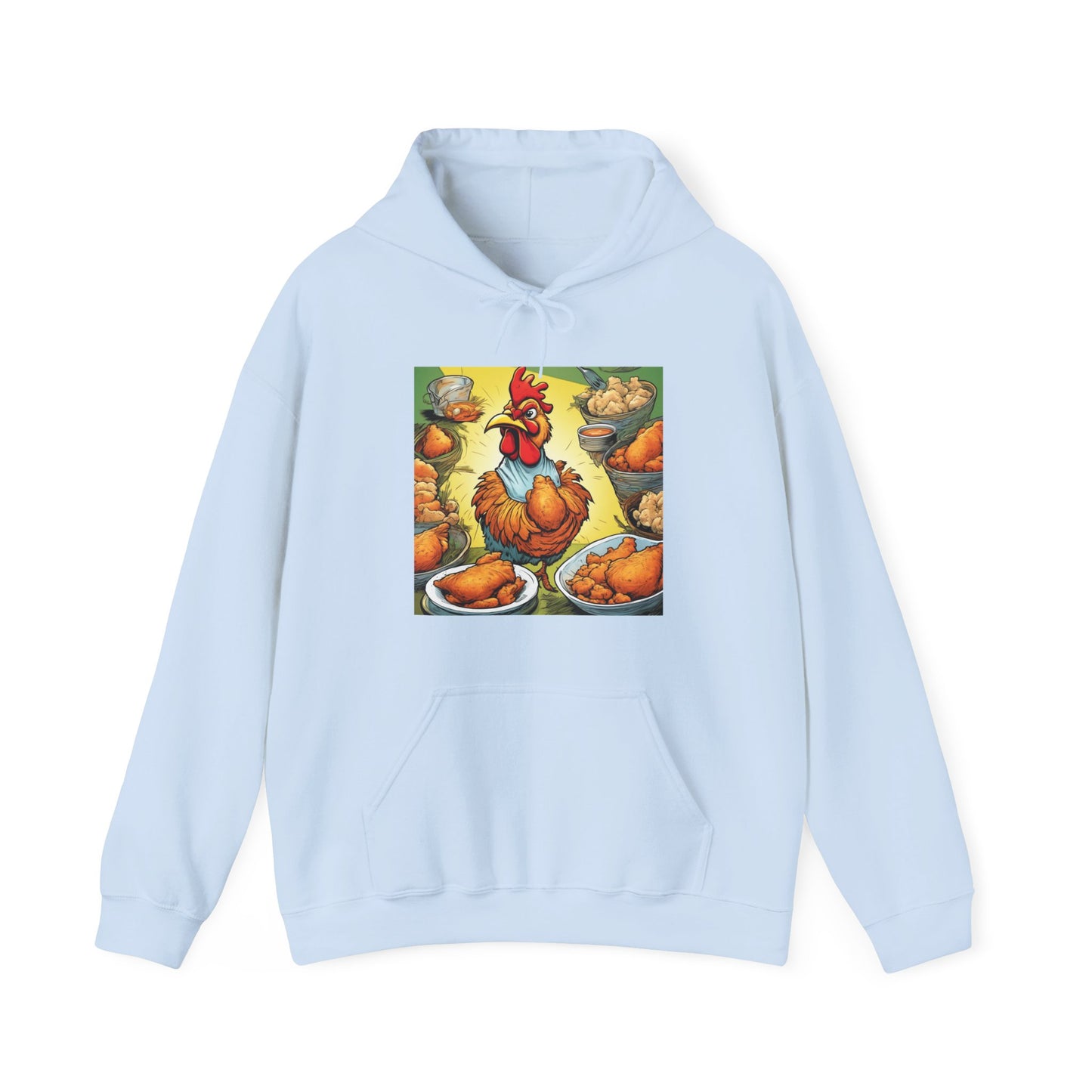 Funny Chicken Fried Food Comfort Food Art Hoodie