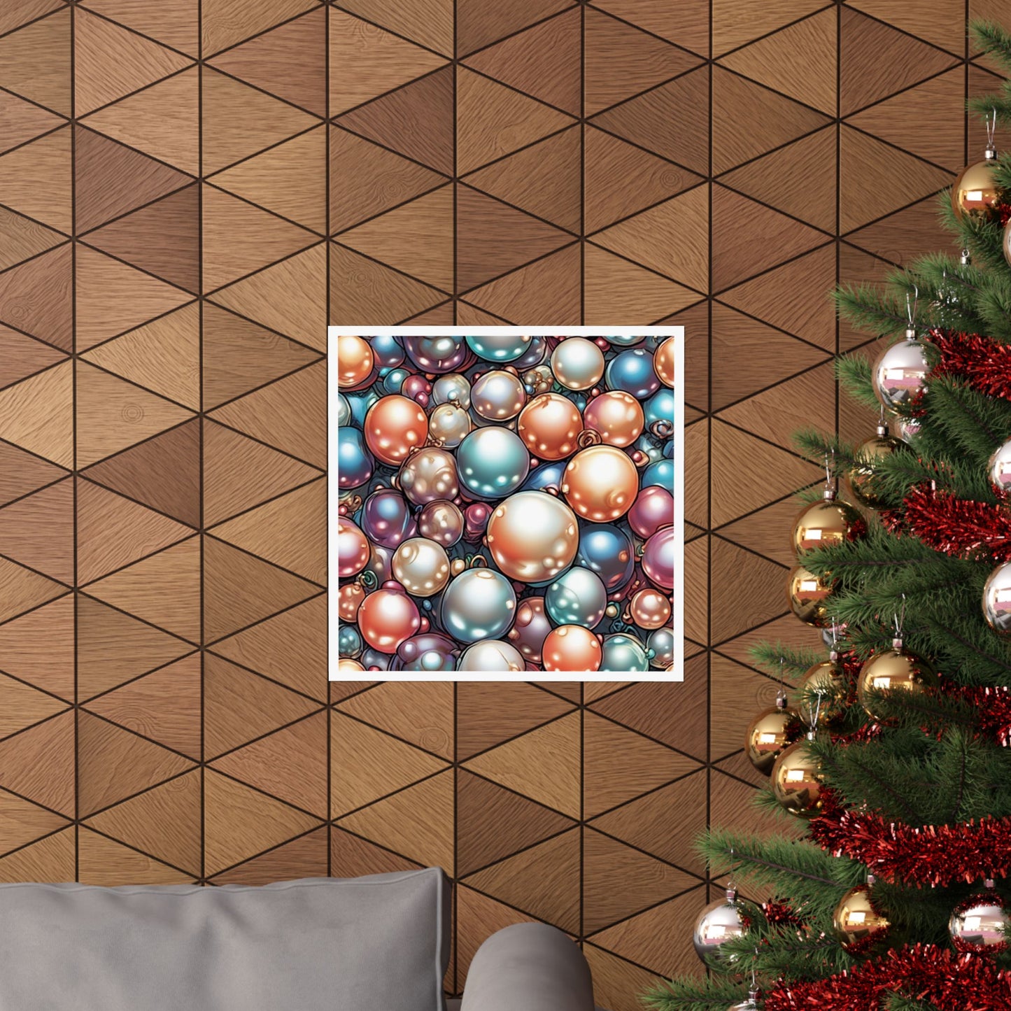Glossy Orb Marble Abstract Gift Art Poster