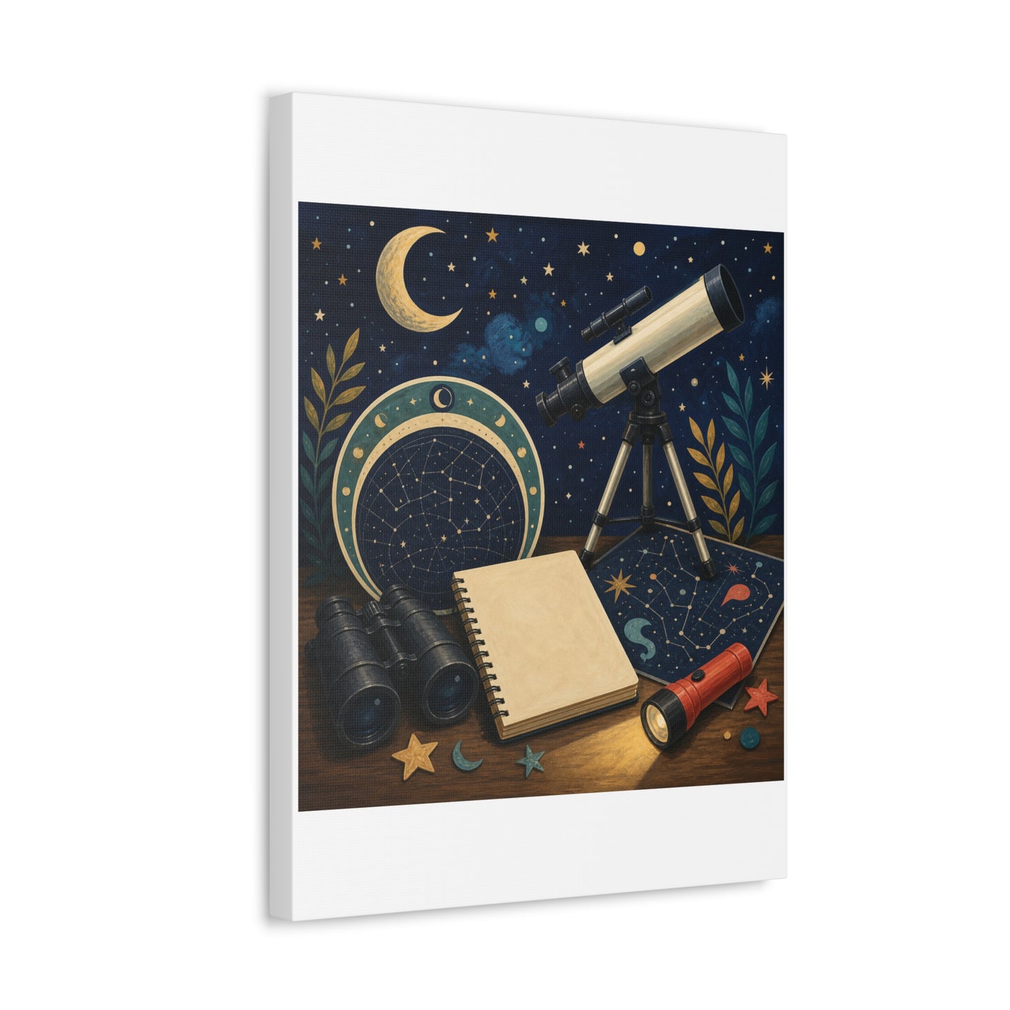 Classic Stargazing Astronomy Hobby Canvas Art