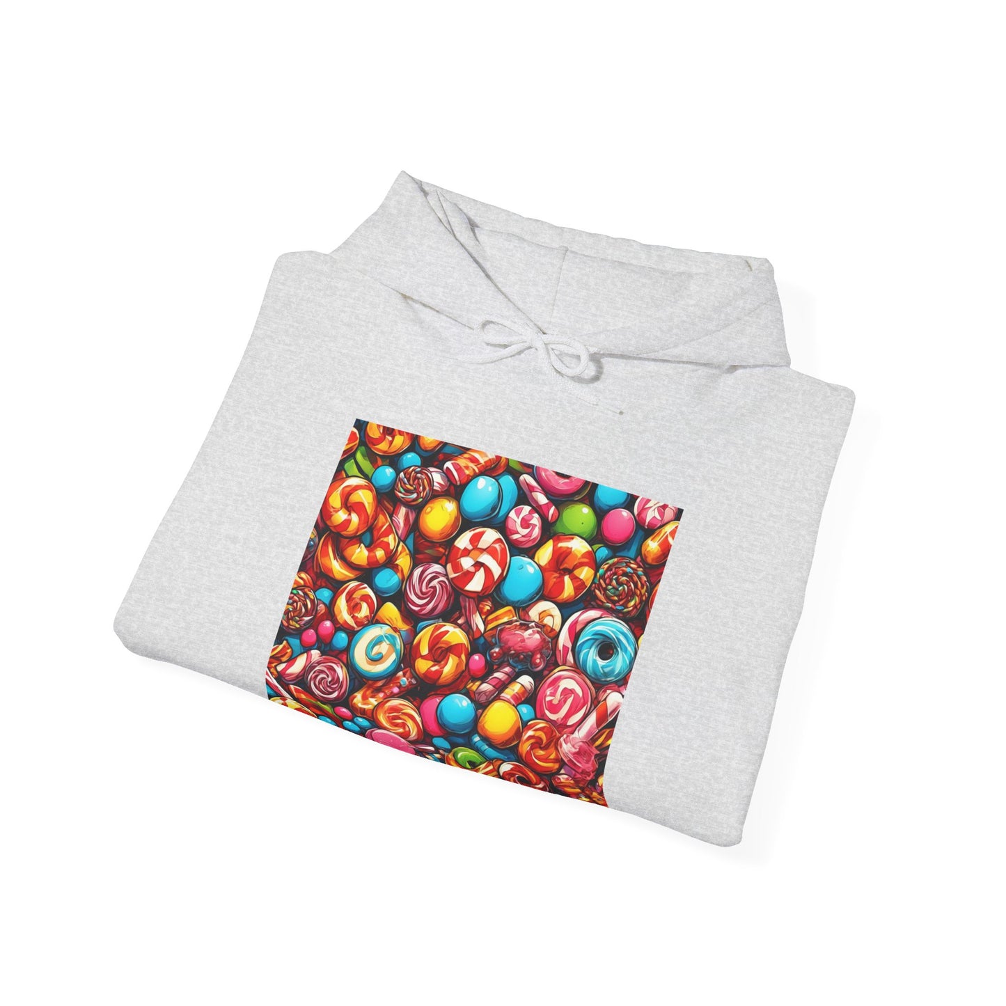 Colorful Candy and Lollipop Pattern Hoodie