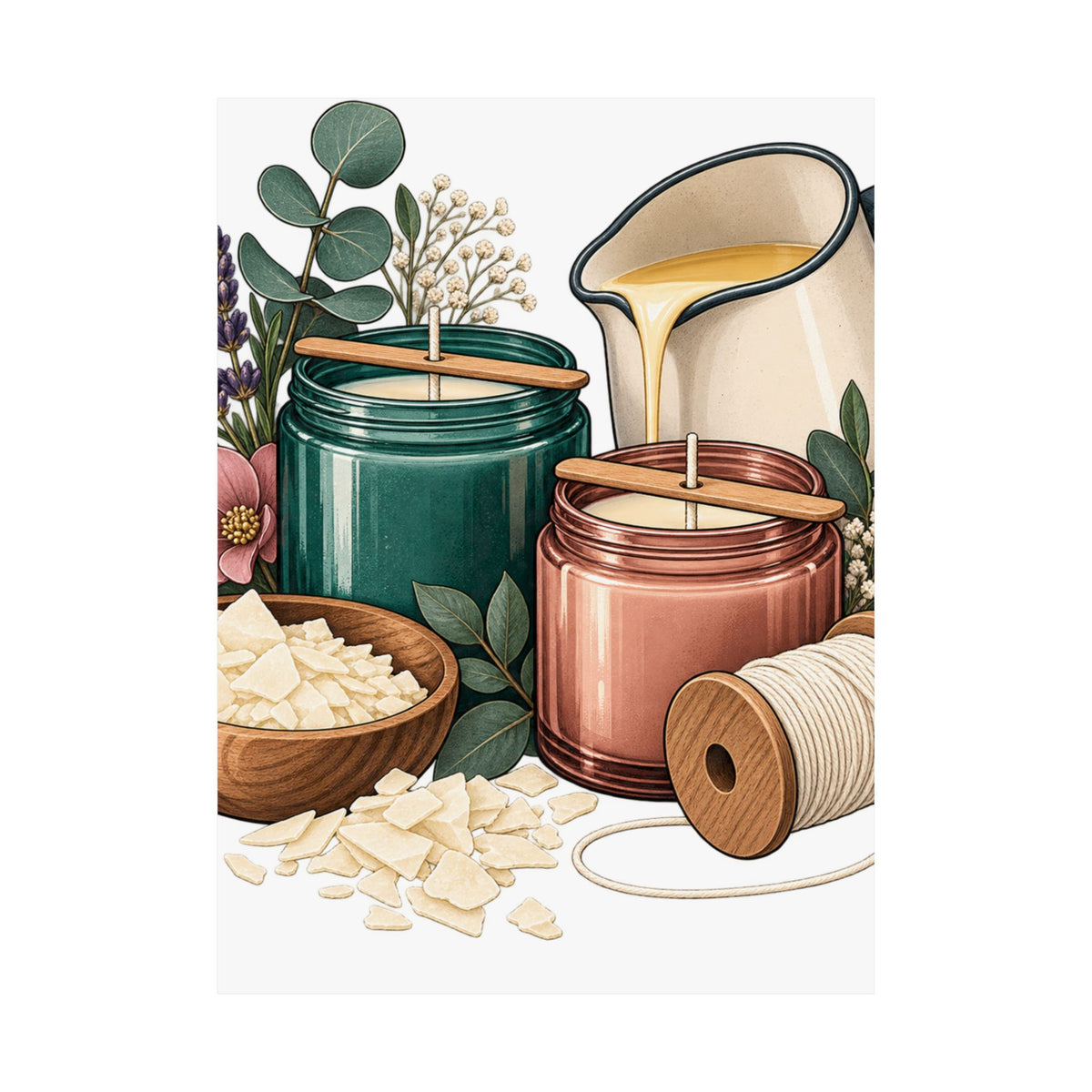 Artisan Candle Making Workshop Poster
