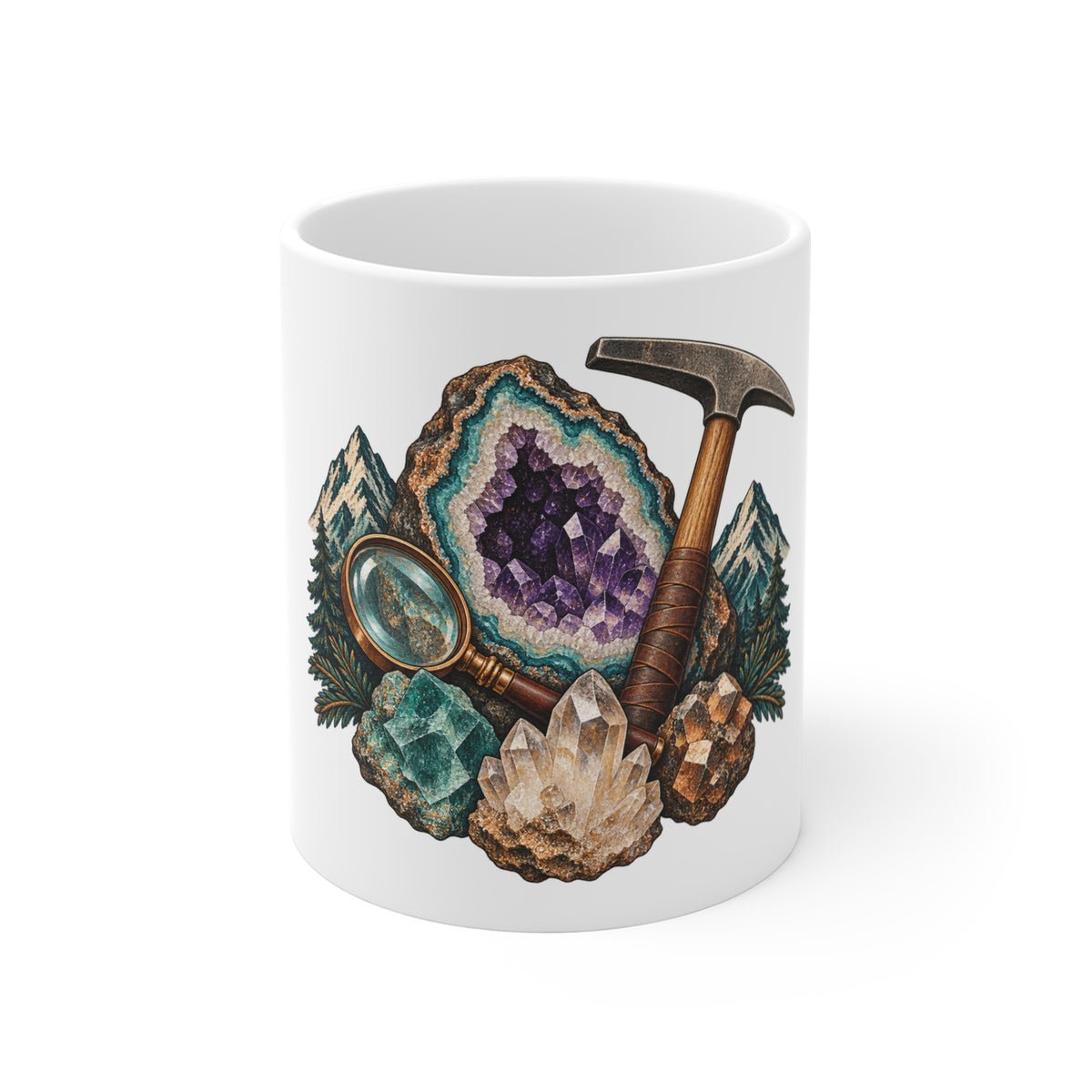Vintage Geode and Rockhounding Field Kit Mug