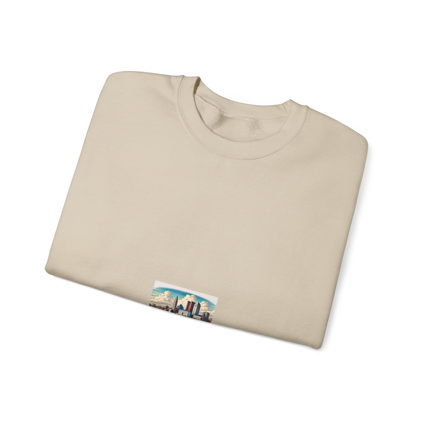 Rural River City Skyline Hometown Landscape Sweatshirt