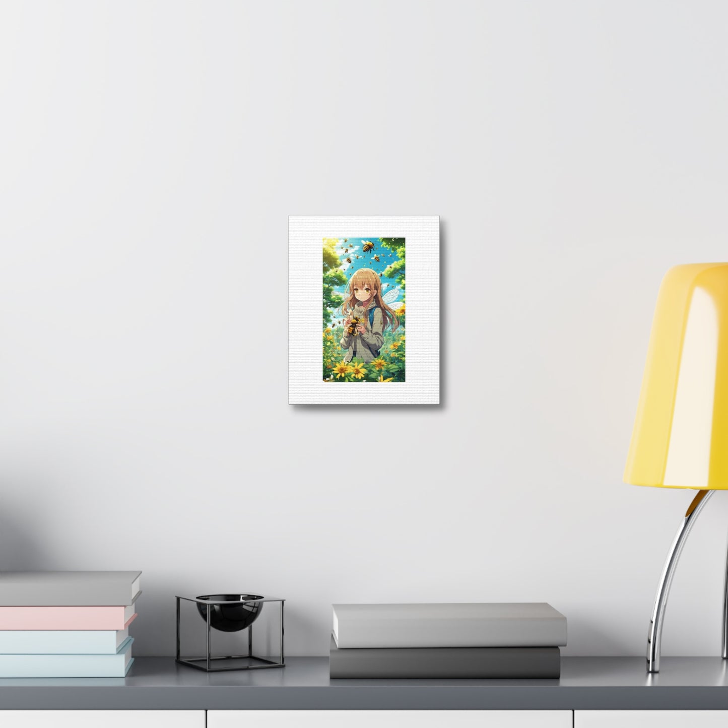 Bee Fairy Garden Anime Nature Art Canvas