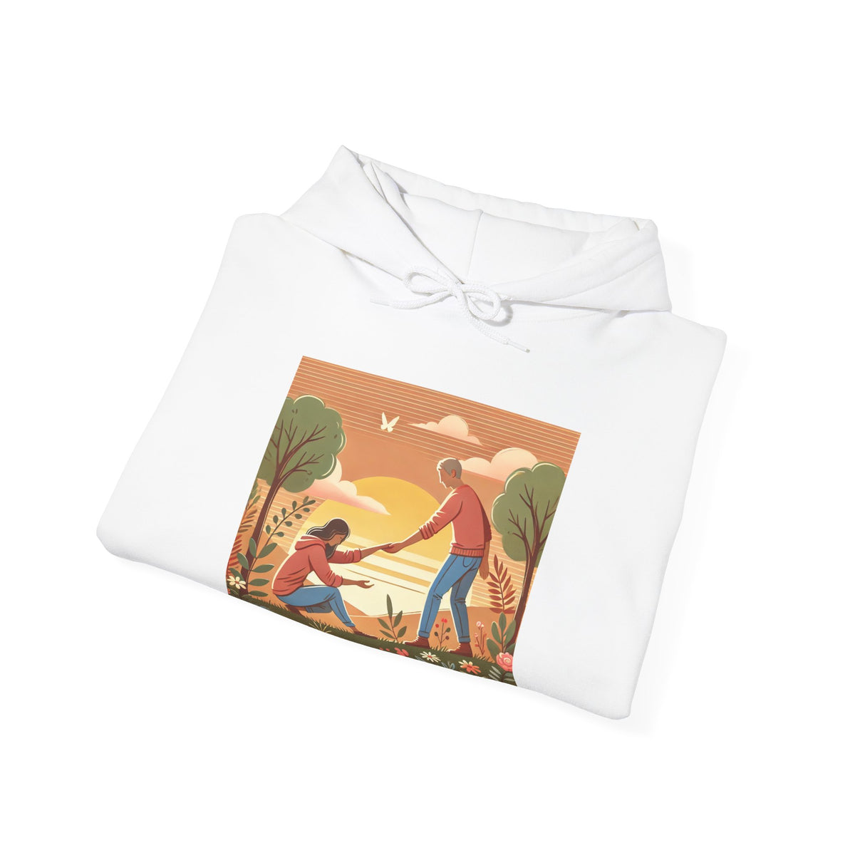 Helping Hands Sunset Garden Hoodie