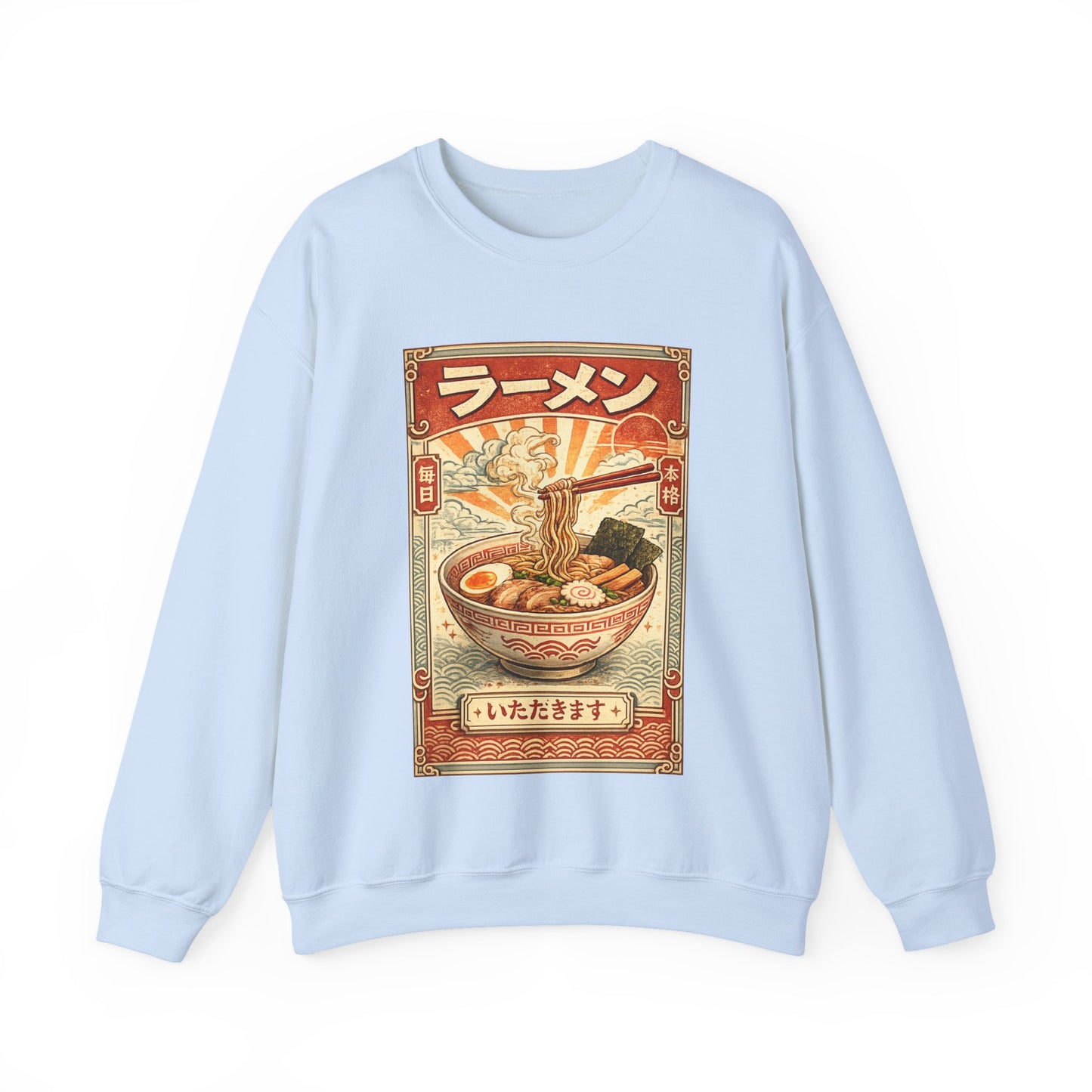 Vintage Ramen Bowl Illustration Sweatshirt