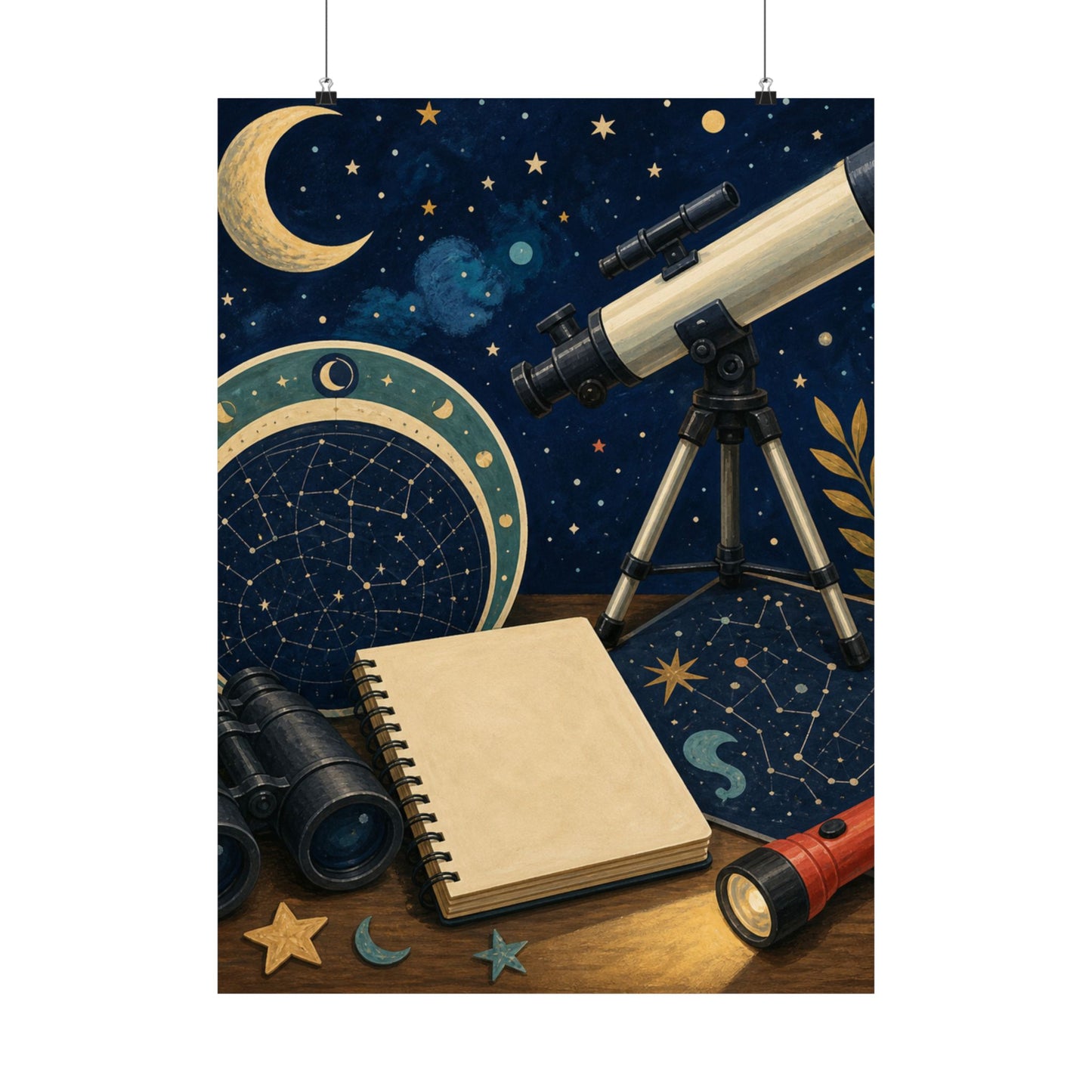 Classic Stargazing Astronomy Hobby Poster