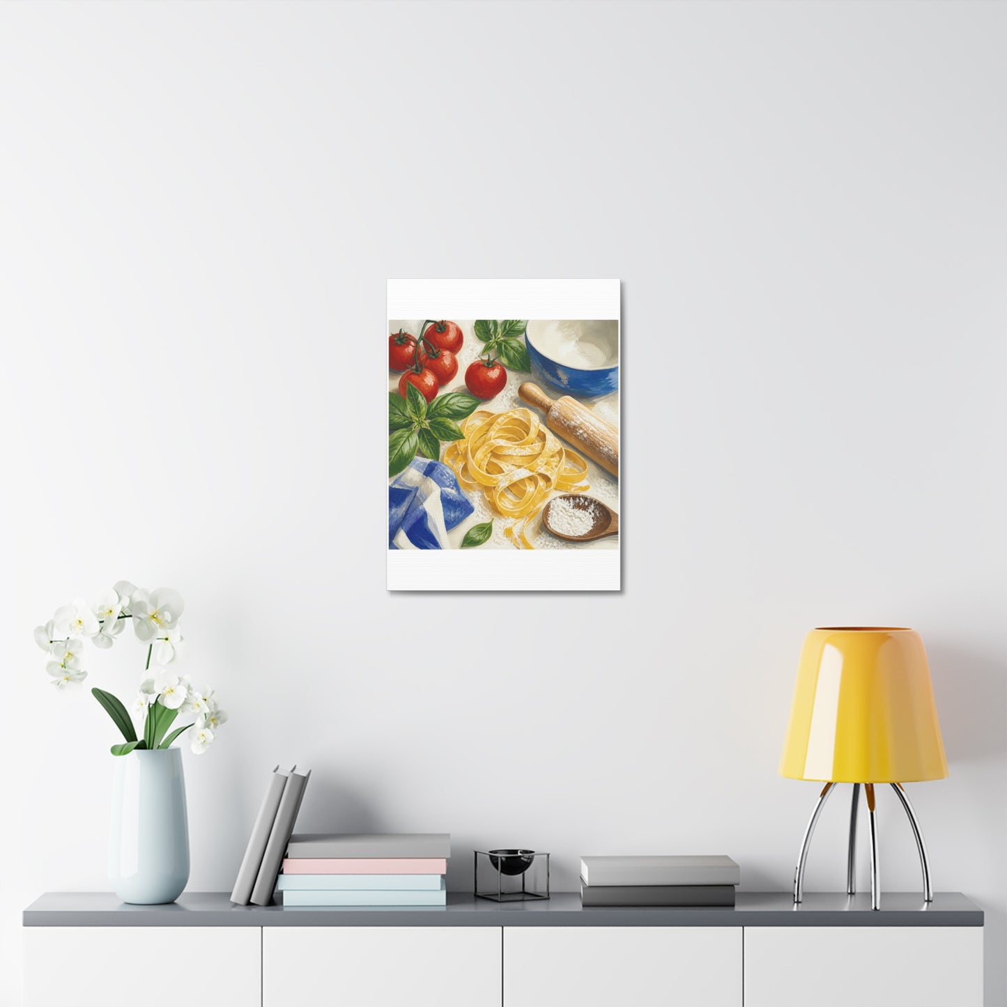 Fresh Pasta Making Kitchen Art Canvas Art