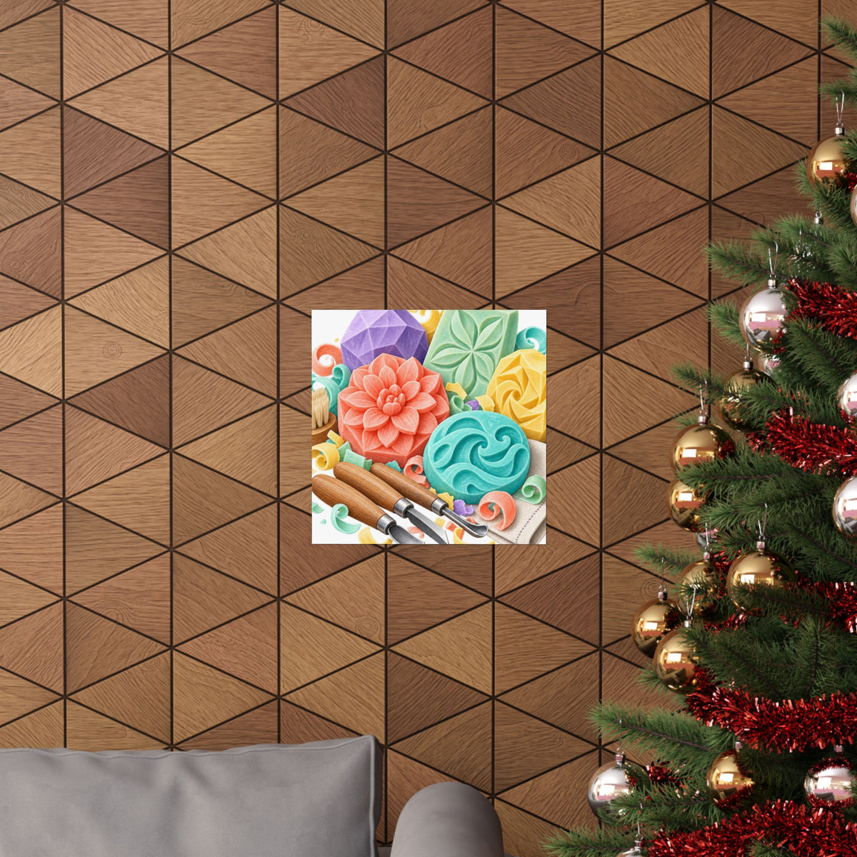 Colorful Soap Carving Workshop Poster