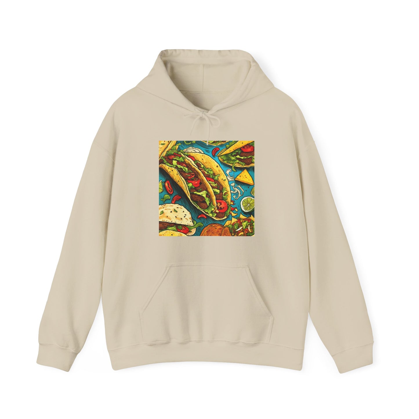 Taco Party Pattern Foodie Gift Art Hoodie