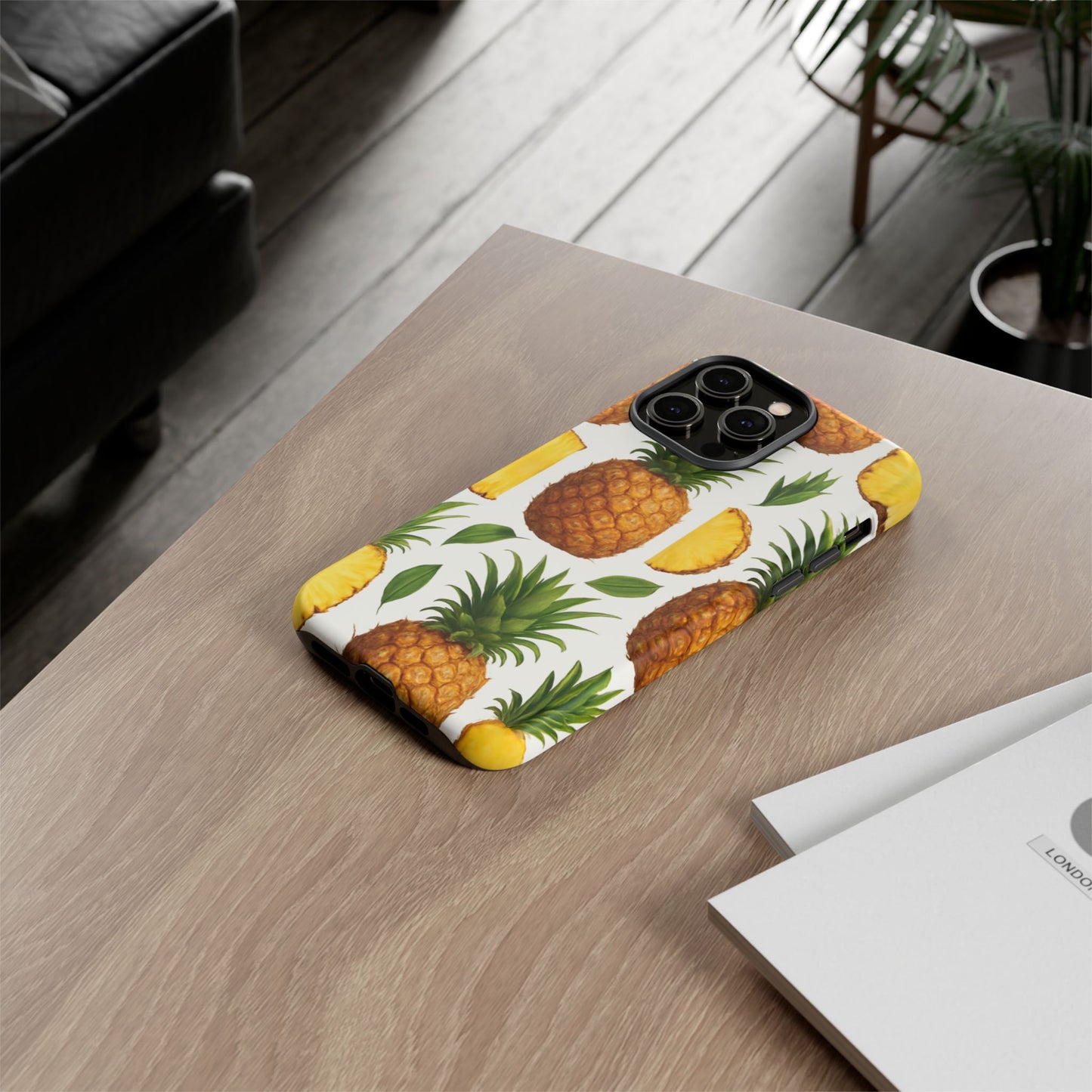 Pineapple Phone Case - Tough Cases, Tropical Phone Cover, Summer Vibe Accessories, Cute Pineapple Design, Fun Gift for Fruit Lovers