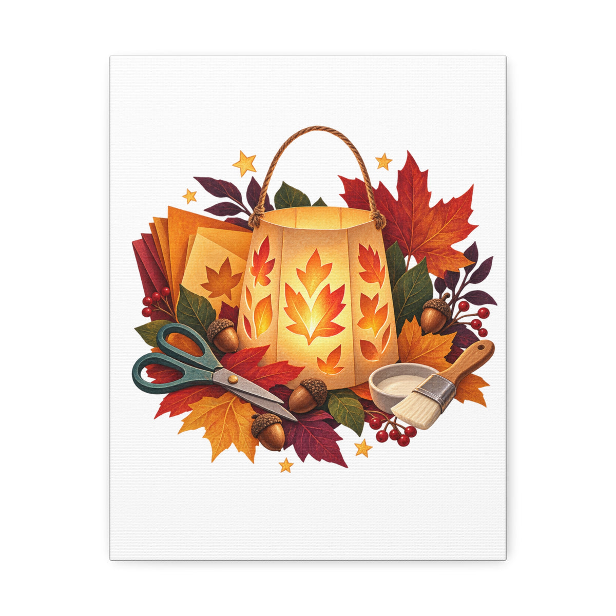 Autumn Lantern Making Workshop Canvas