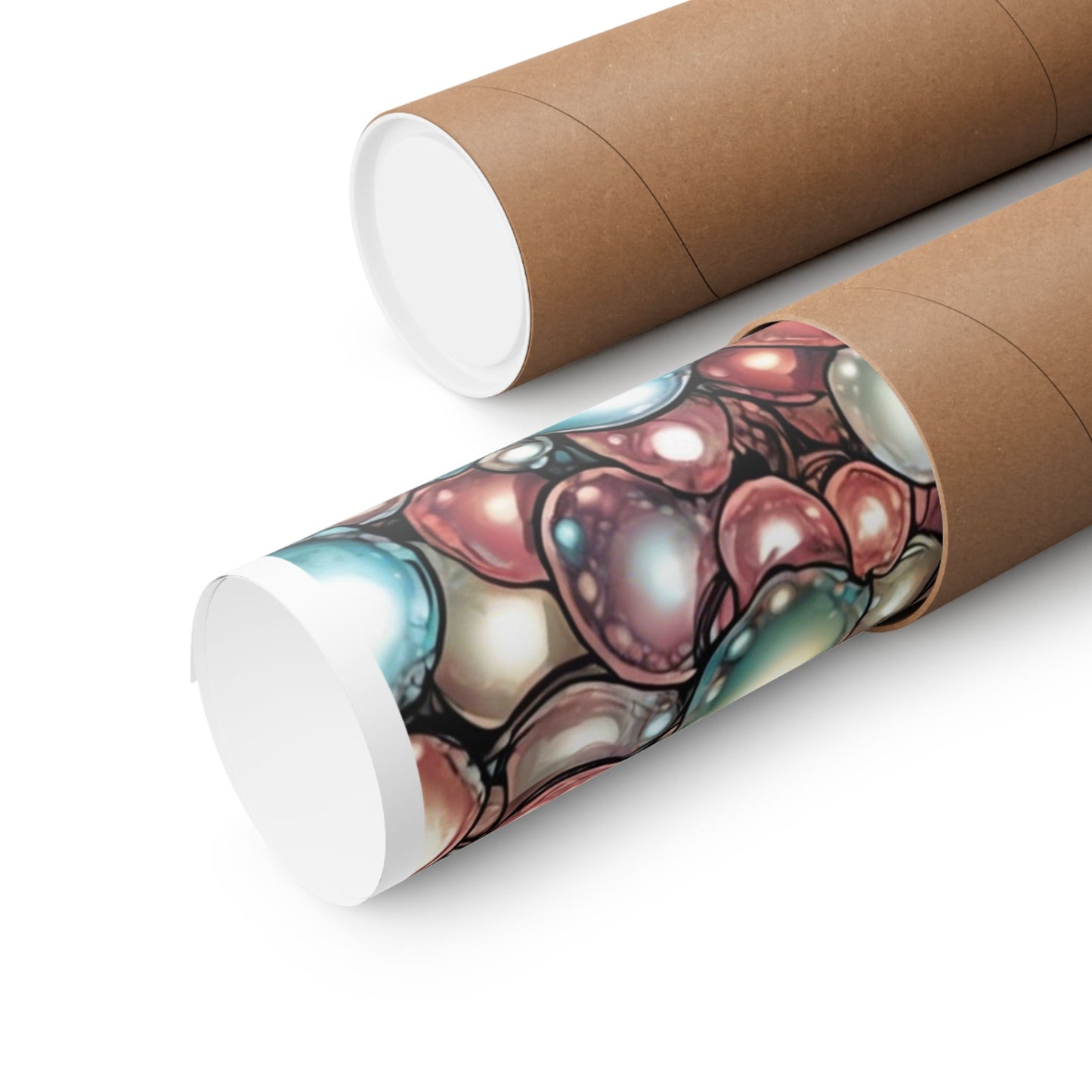 Rainbow Pearl Marble Abstract Gift Art Poster
