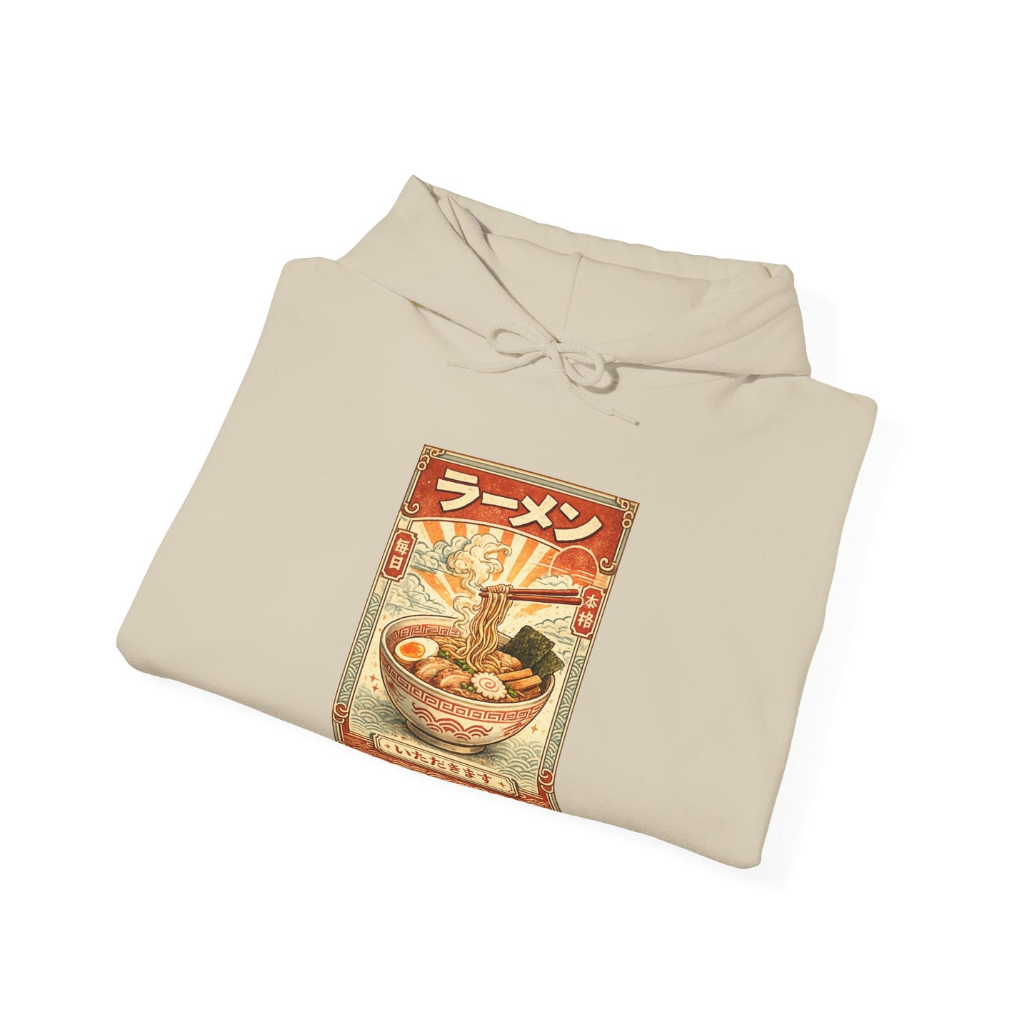 Vintage Ramen Bowl Illustration Hoodie