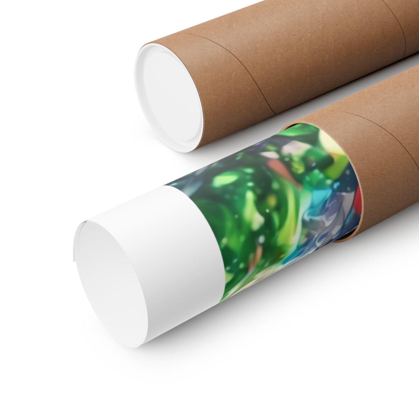 Crystal Bottle Anime Portrait Colorful Wall Poster