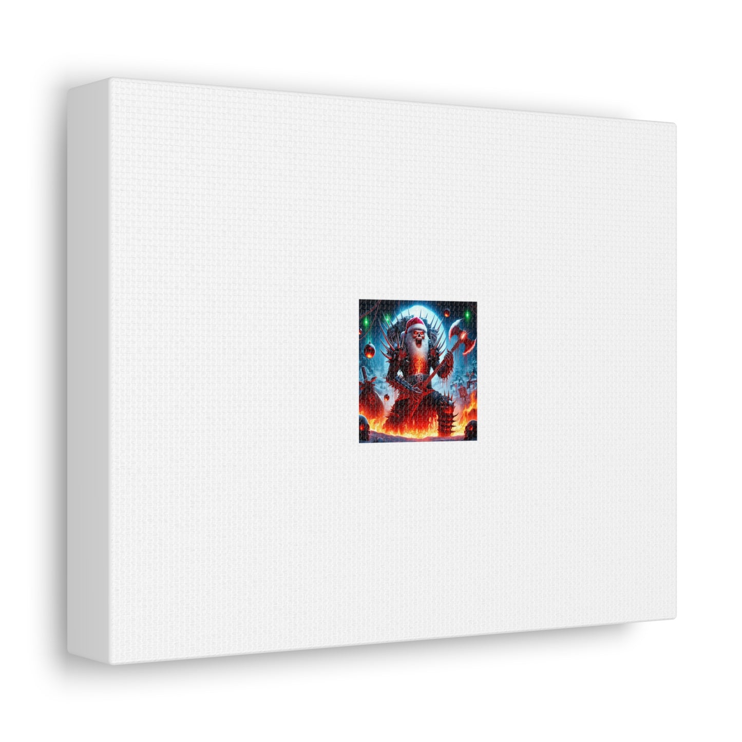 Heavy Metal Santa Holiday Concert Dark Holiday Canvas Art