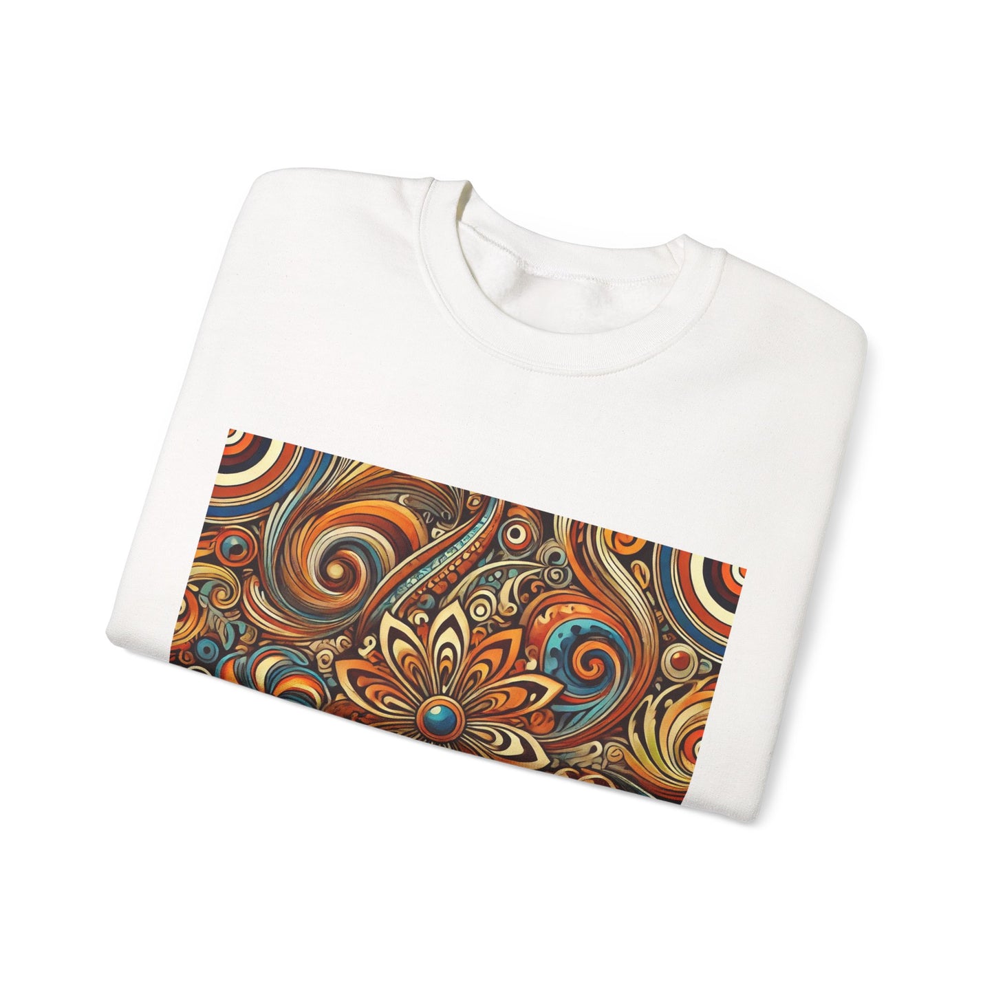 Ornate Abstract Floral Paisley Pattern Sweatshirt