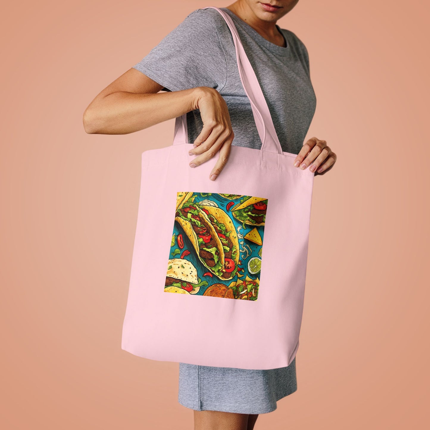 Taco Party Pattern Foodie Gift Art Tote Bag