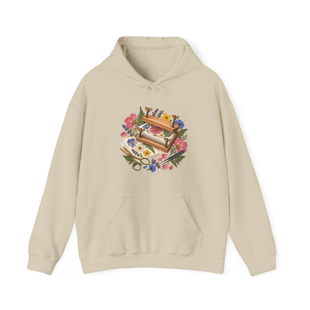 Botanical Flower Press Workshop Hoodie