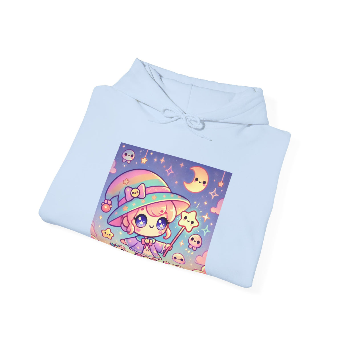 Kawaii Moon Wand Pastel Fantasy Art Hoodie