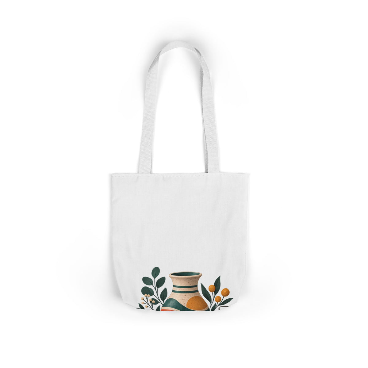Midcentury Pottery Botanical Art Tote Bag
