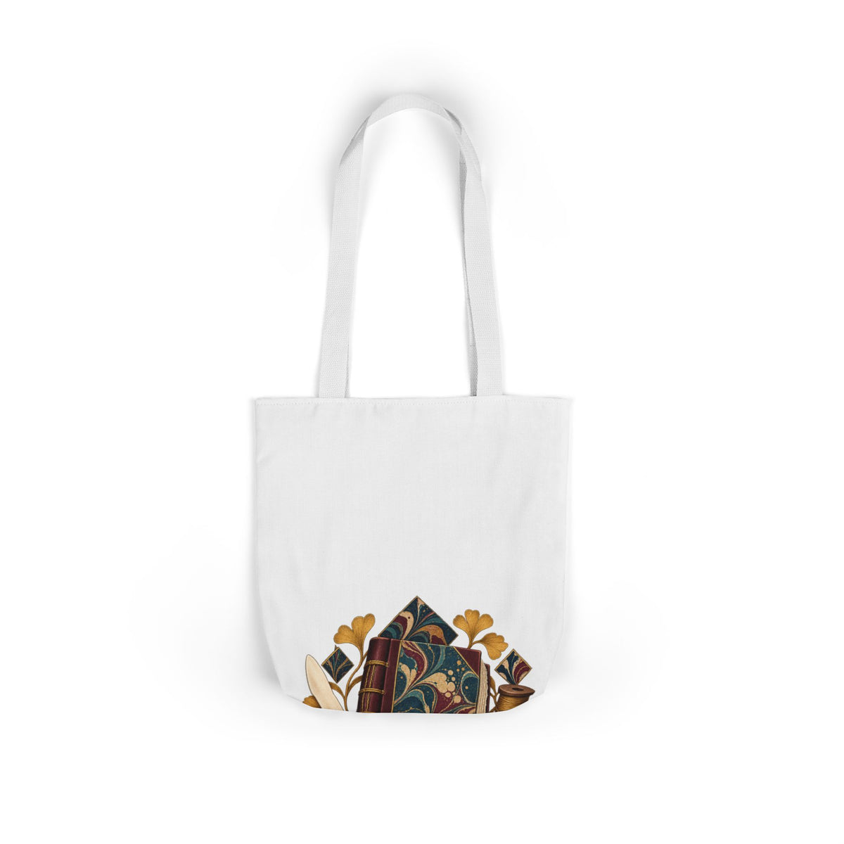 Traditional Marbled Bookbinding Workshop Tote Bag
