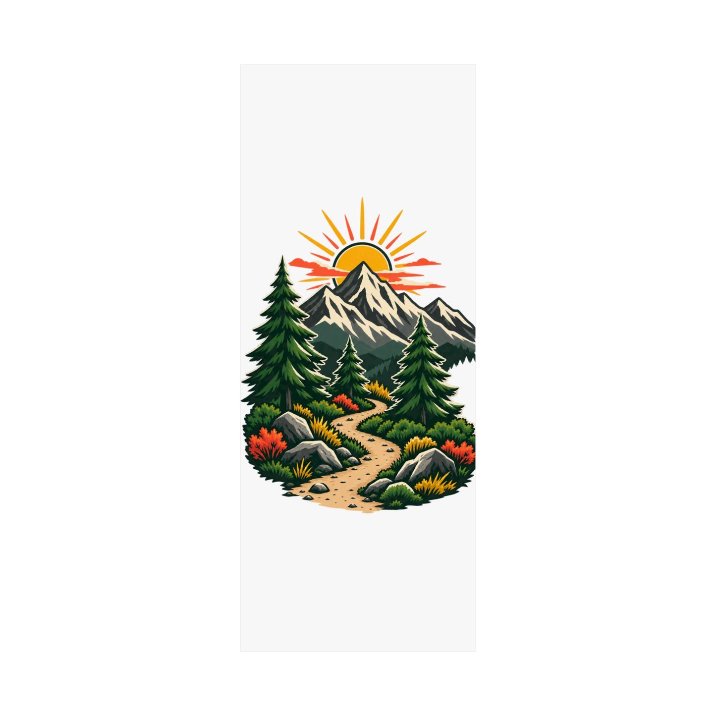 Sunrise Mountain Trail Outdoor Adventure Poster