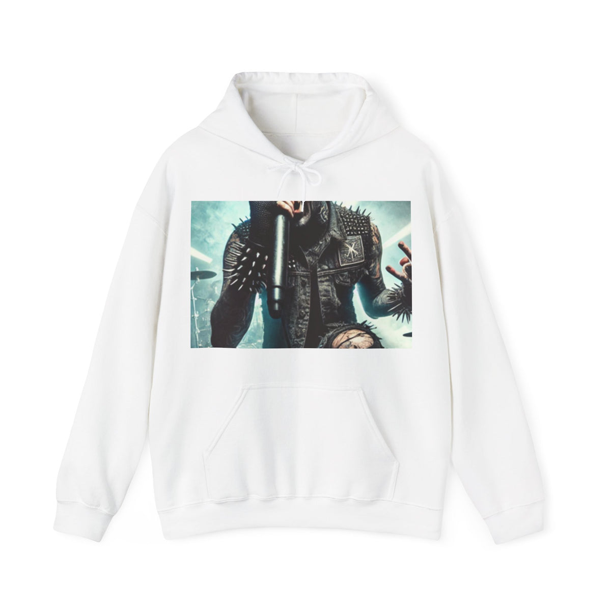 Punk Rock Vocalist Stage Energy Cozy Music Hoodie