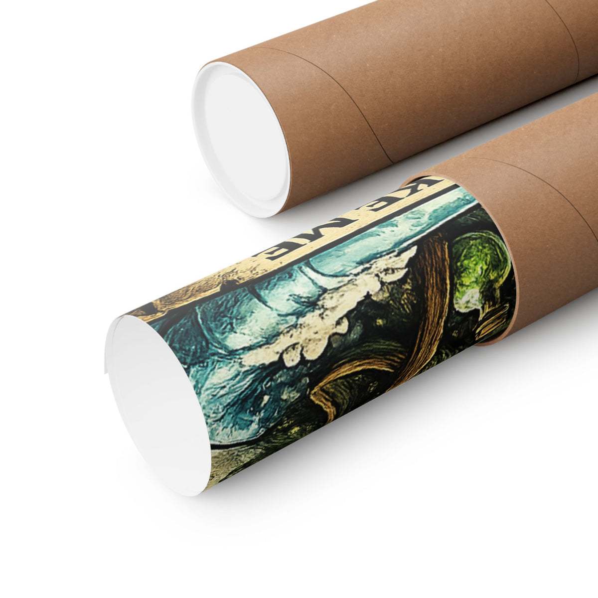 Crazy Cat Wizard Funny Fantasy Magic Art Poster