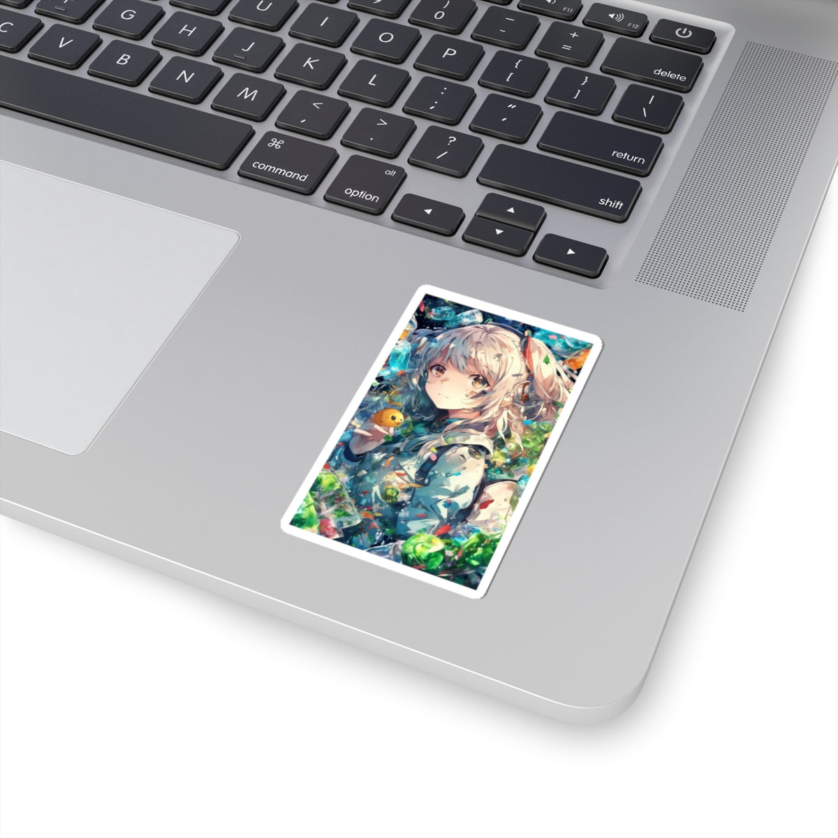 Crystal Bottle Anime Portrait Kawaii Laptop Sticker