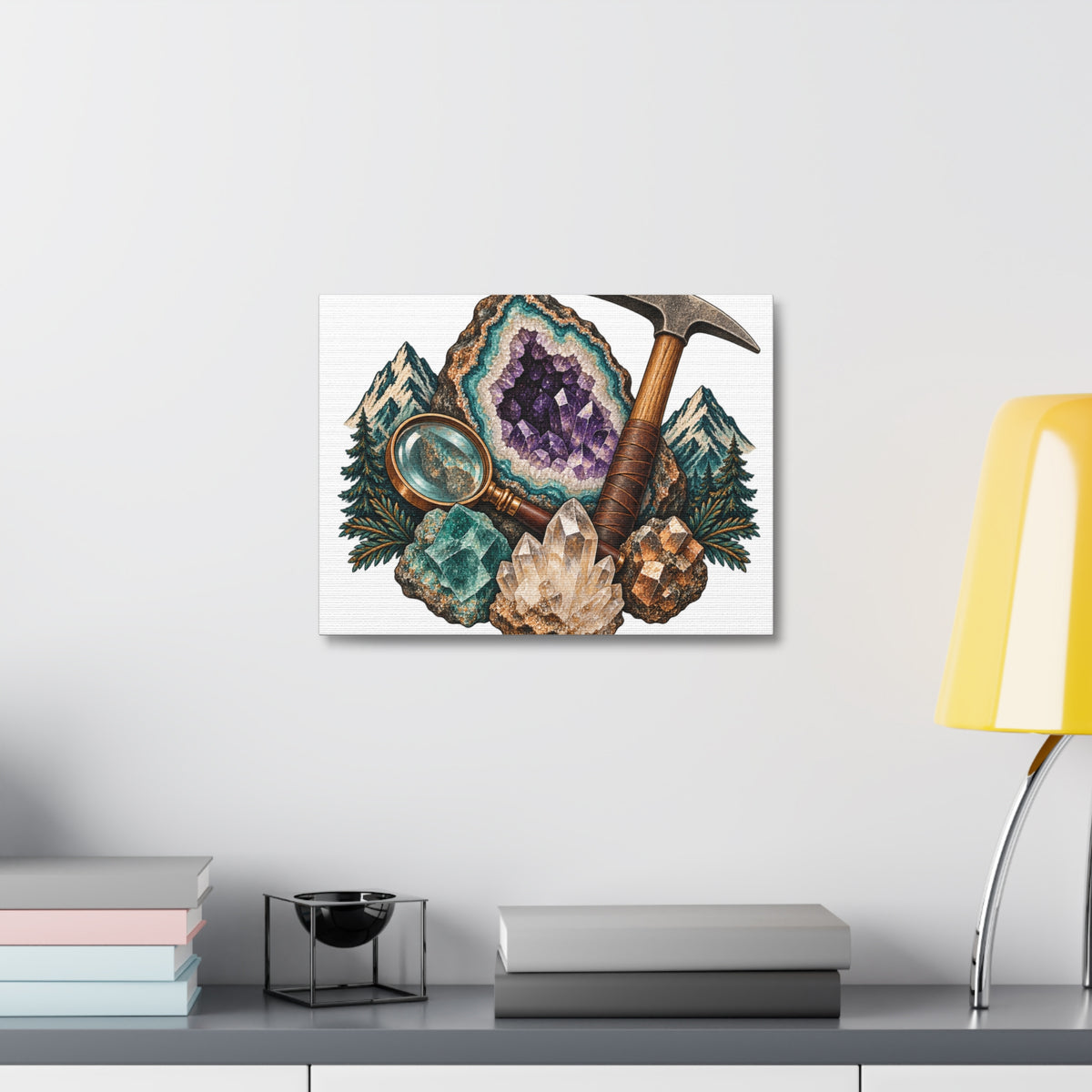 Vintage Geode and Rockhounding Field Kit Canvas