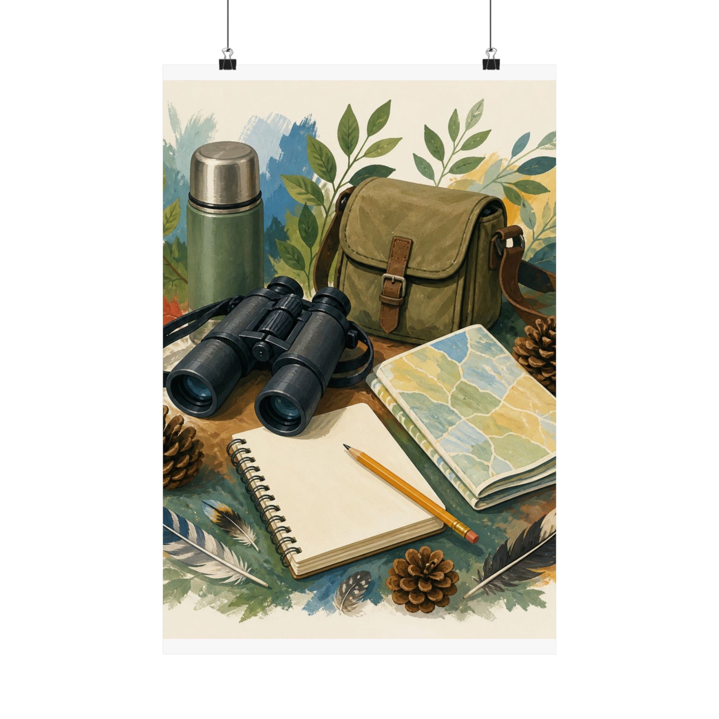 Peaceful Birdwatching Hobby Art Poster