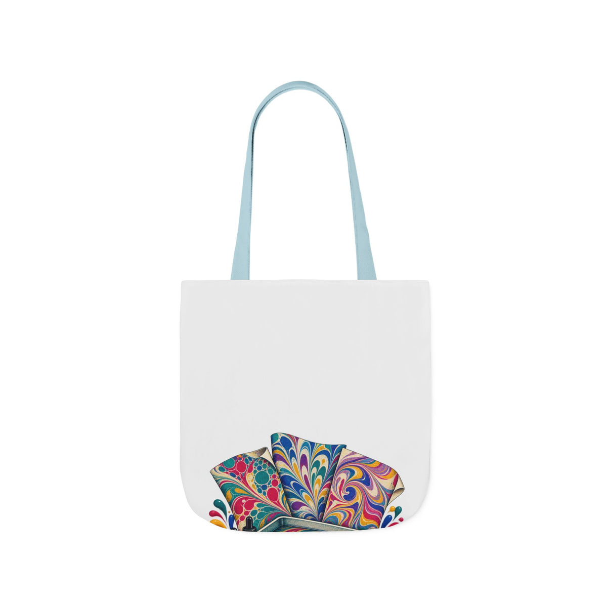 Colorful Paper Marbling Workshop Tote Bag