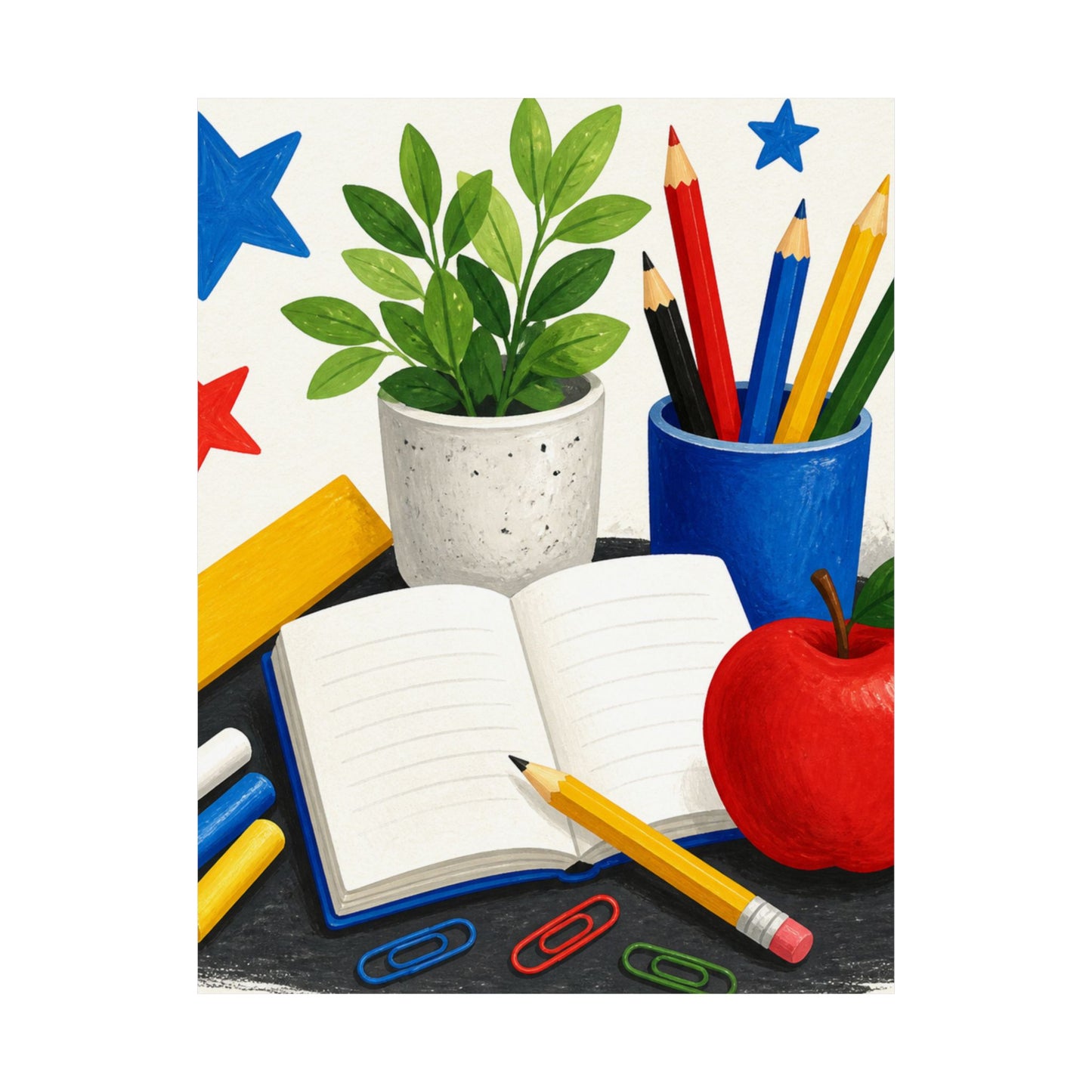 Colorful Classroom Supplies Teacher Appreciation Poster