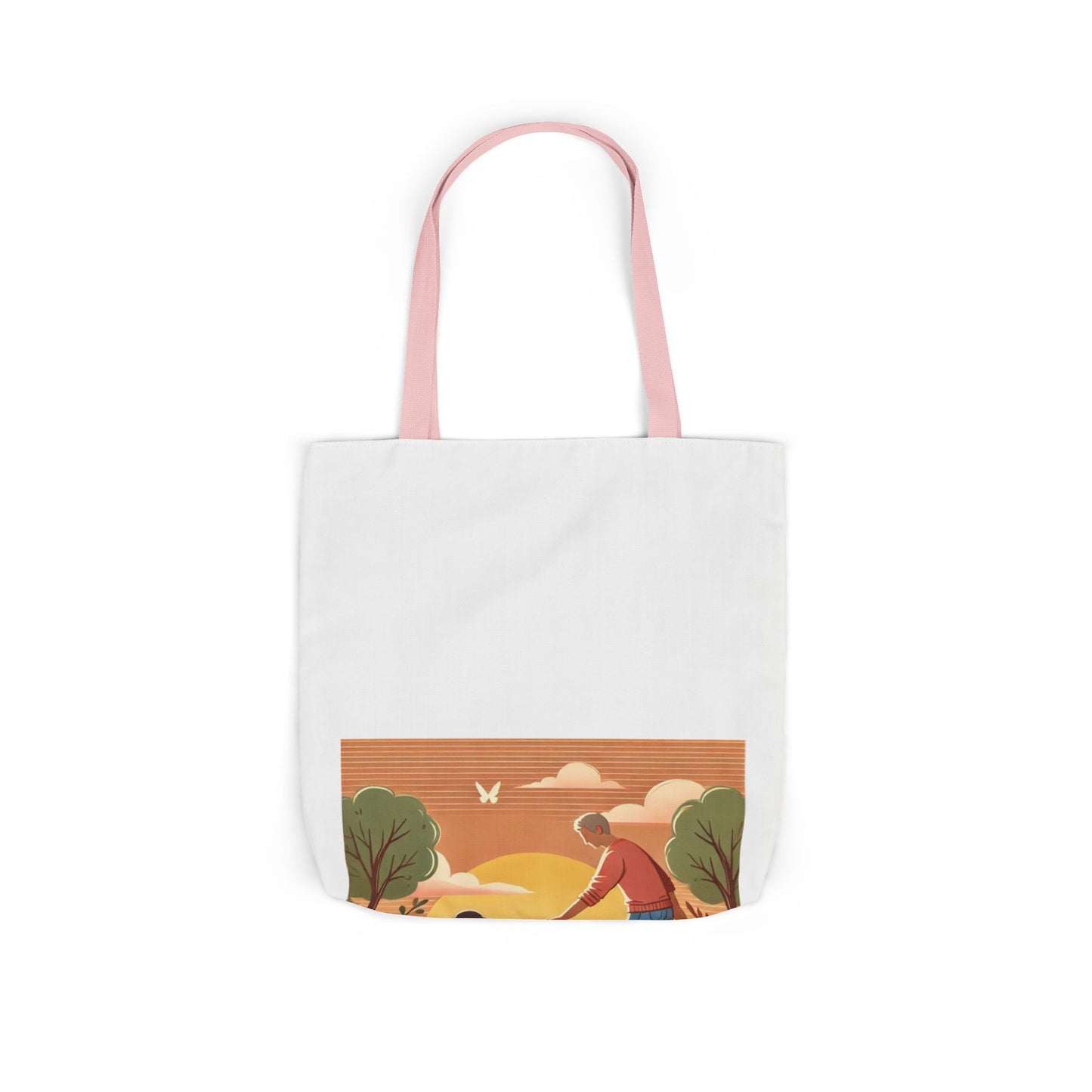 Helping Hands Sunset Garden Canvas Tote Bag